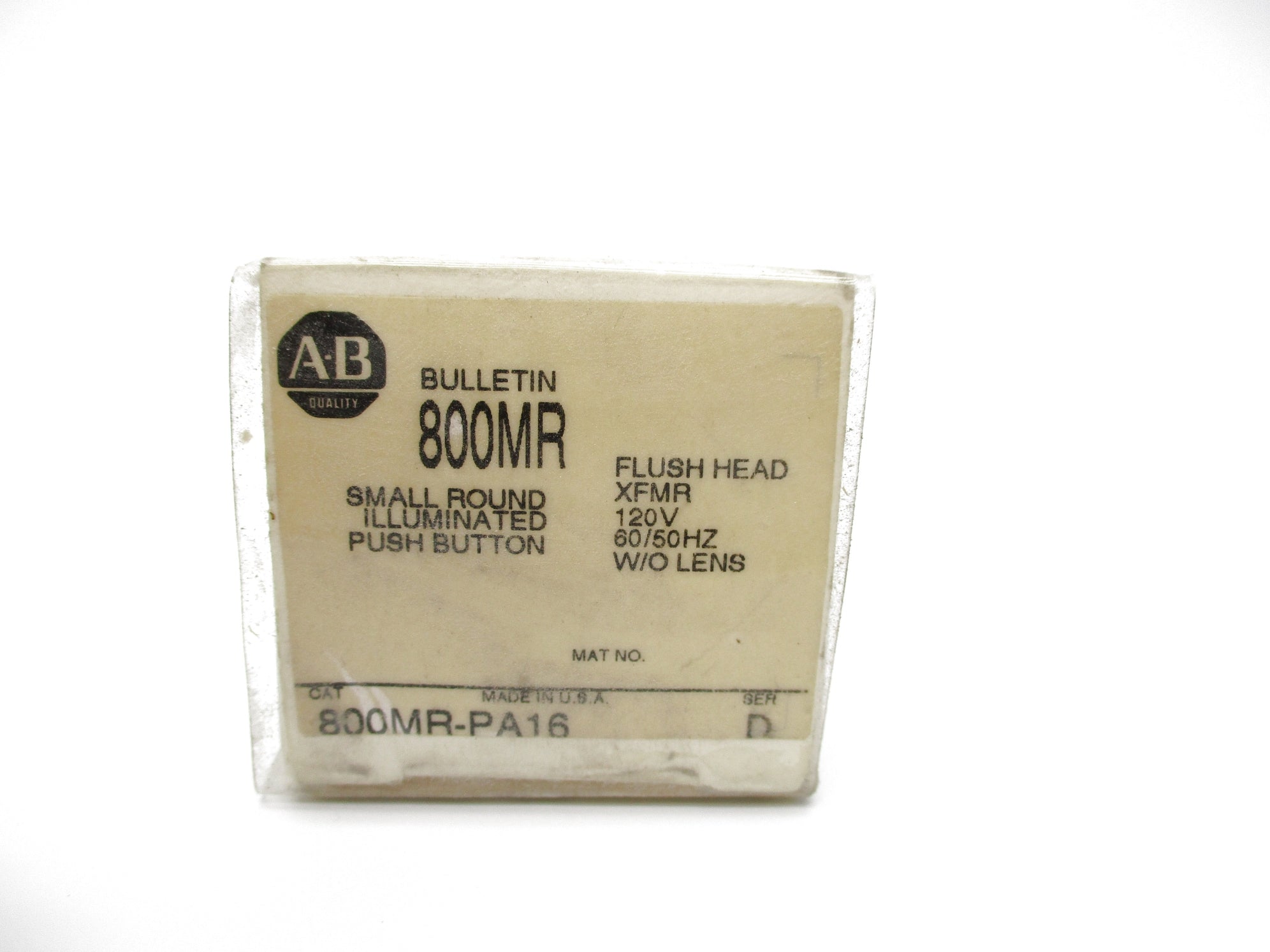 INDUSTRIAL SPARE PART 800MR-PA16 SER. D (WH) NSMP
