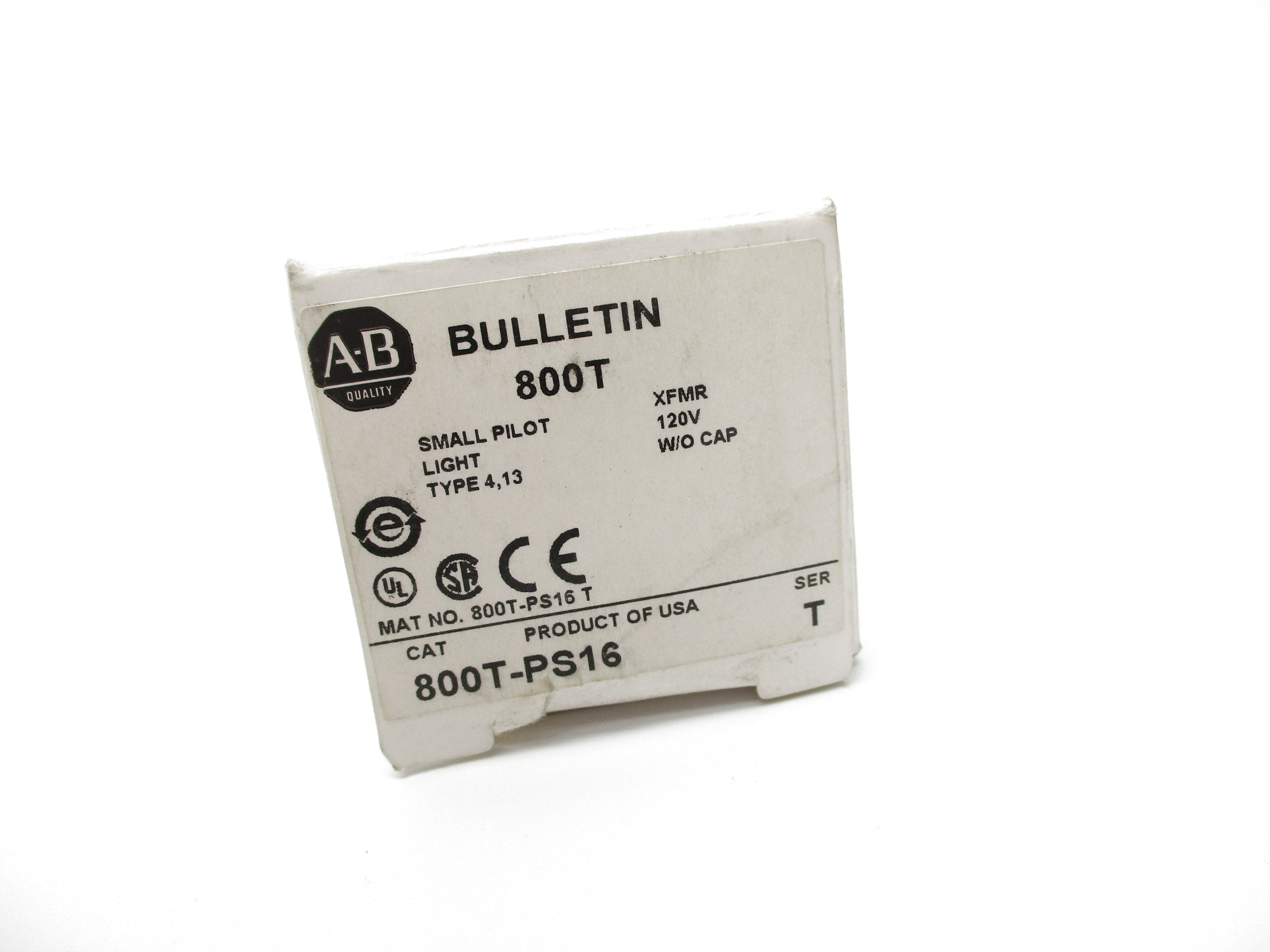 ALLEN BRADLEY 800T-PS16 SER. T (WH) NSMP