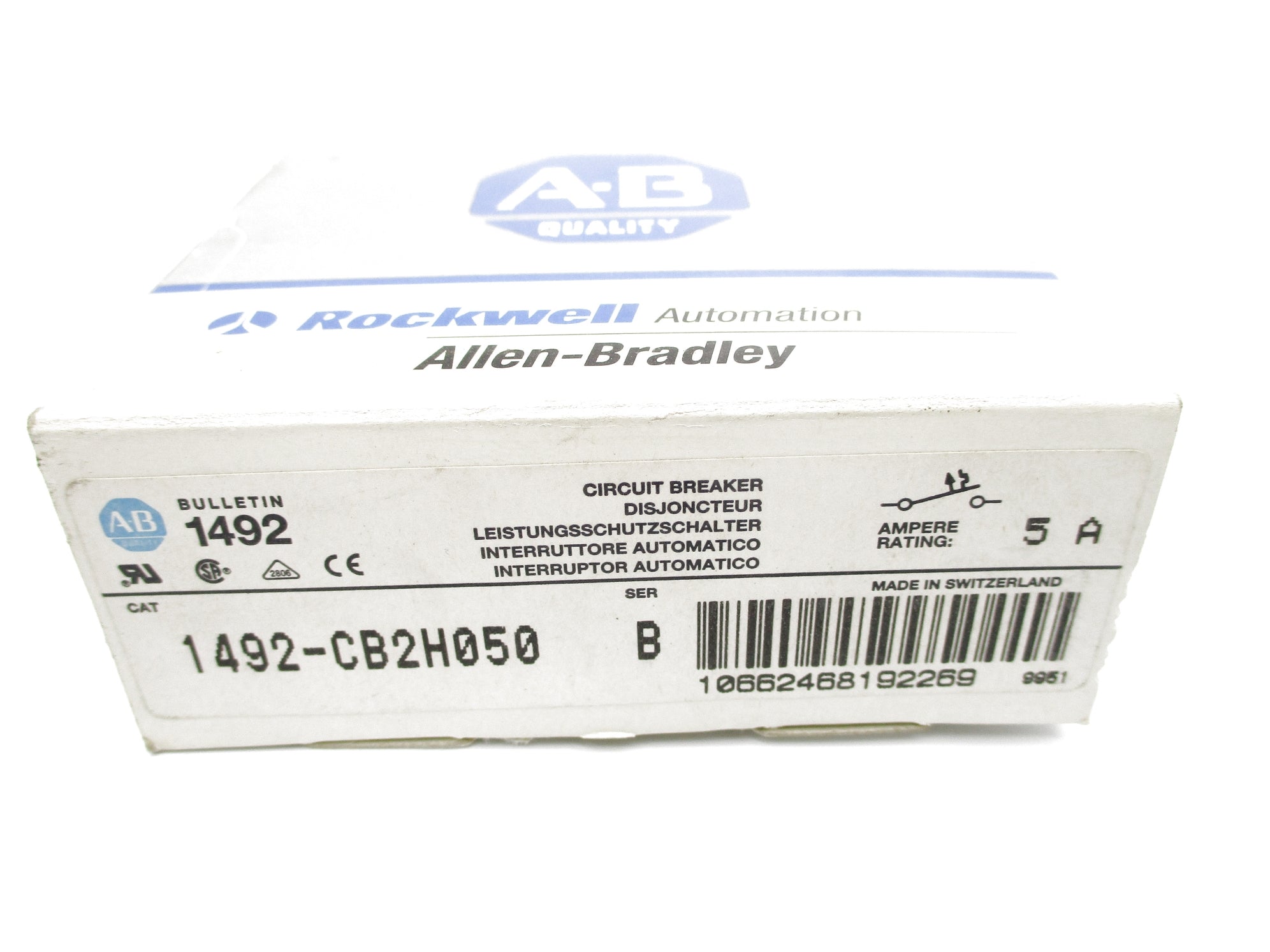 LLEN BRADLEY 1492-CB2H050 SER. B 480VAC 5A NSMP