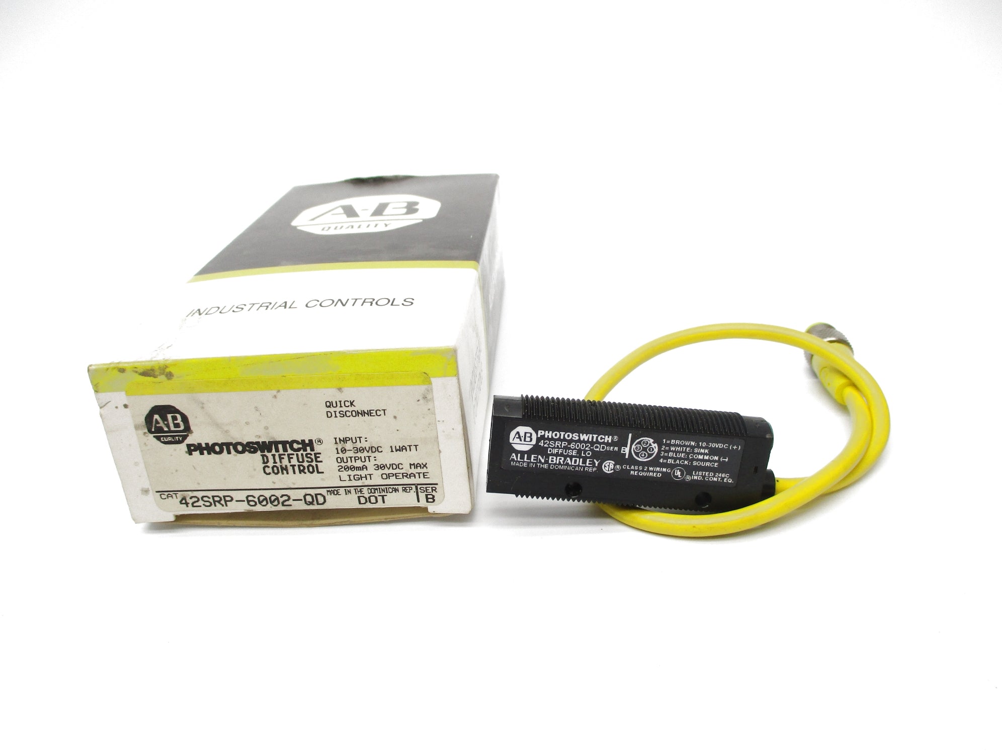 ALLEN BRADLEY 42SRP-6002-QD SER. B (BK/YL) NSMP