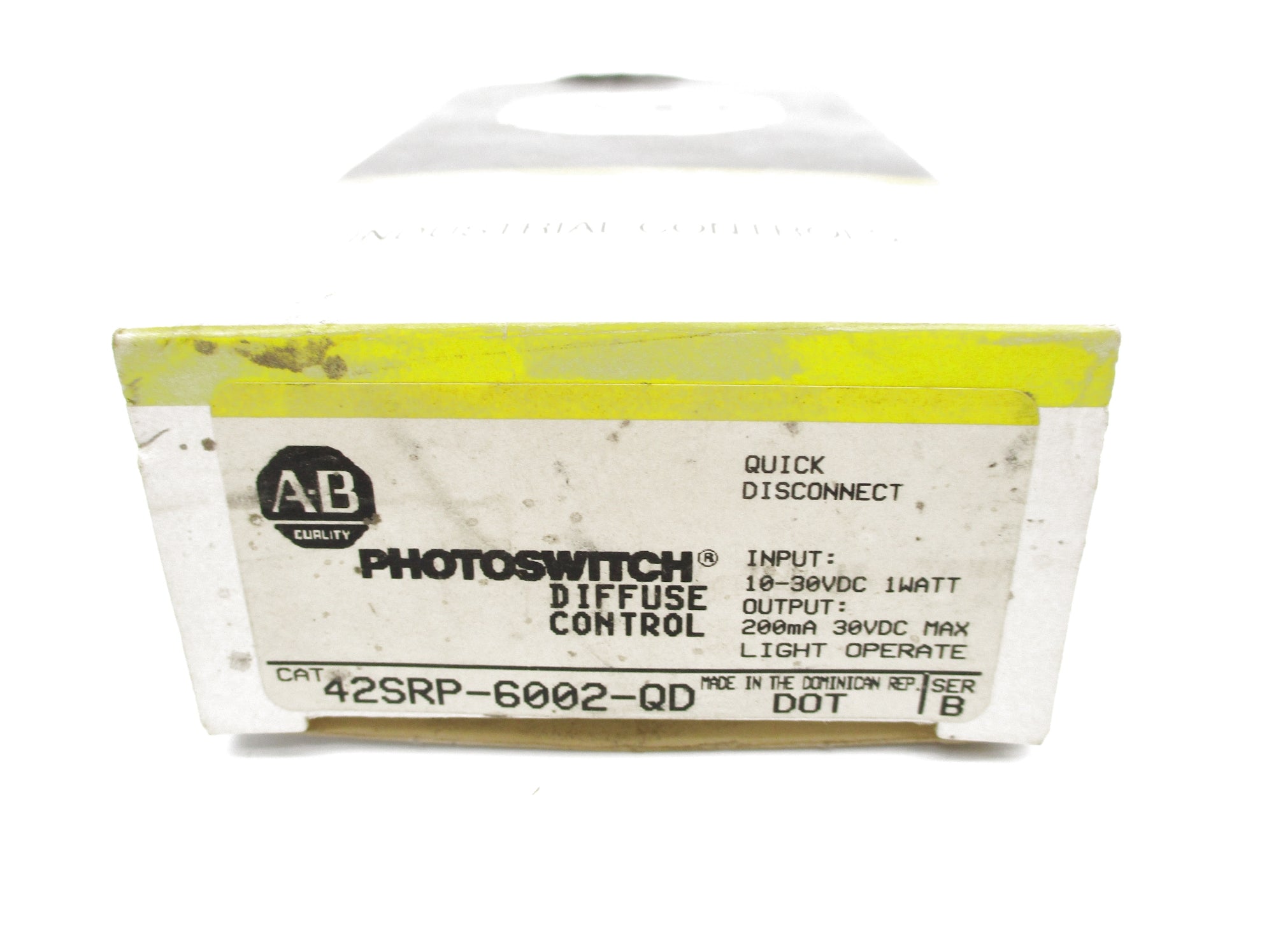 ALLEN BRADLEY 42SRP-6002-QD SER. B (BK/YL) NSMP