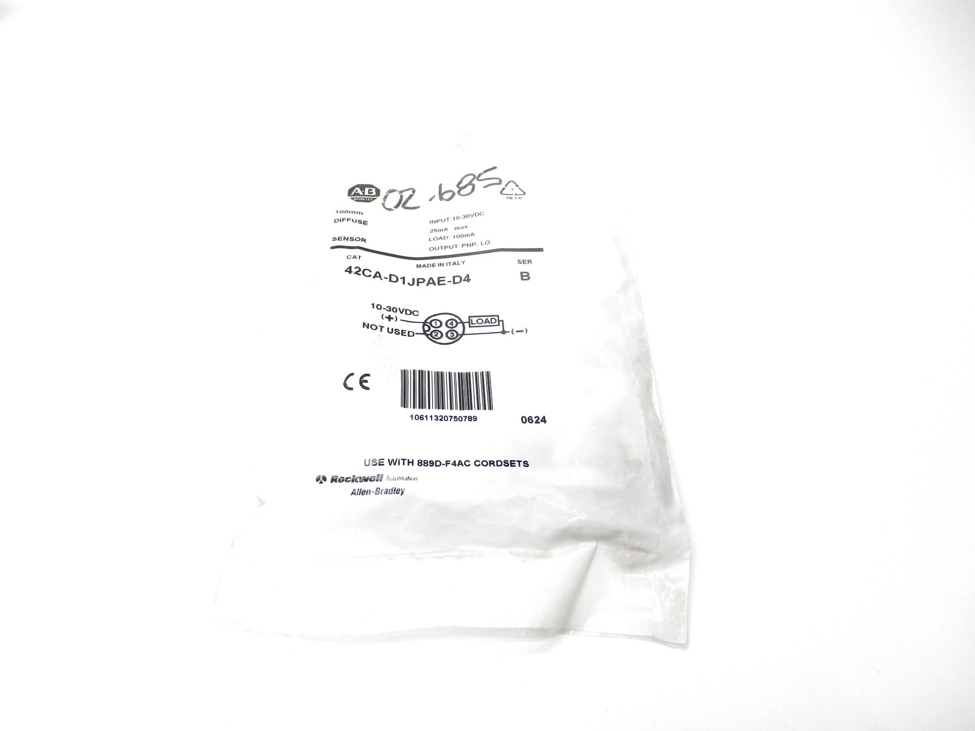 ALLEN BRADLEY 42CA-D1JPAE-D4 SER. B NSMP