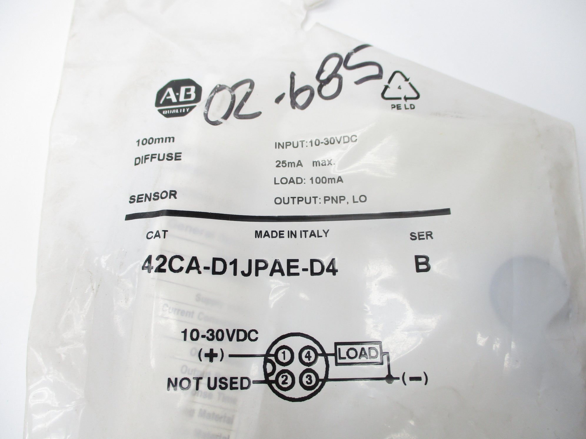 ALLEN BRADLEY 42CA-D1JPAE-D4 SER. B NSMP