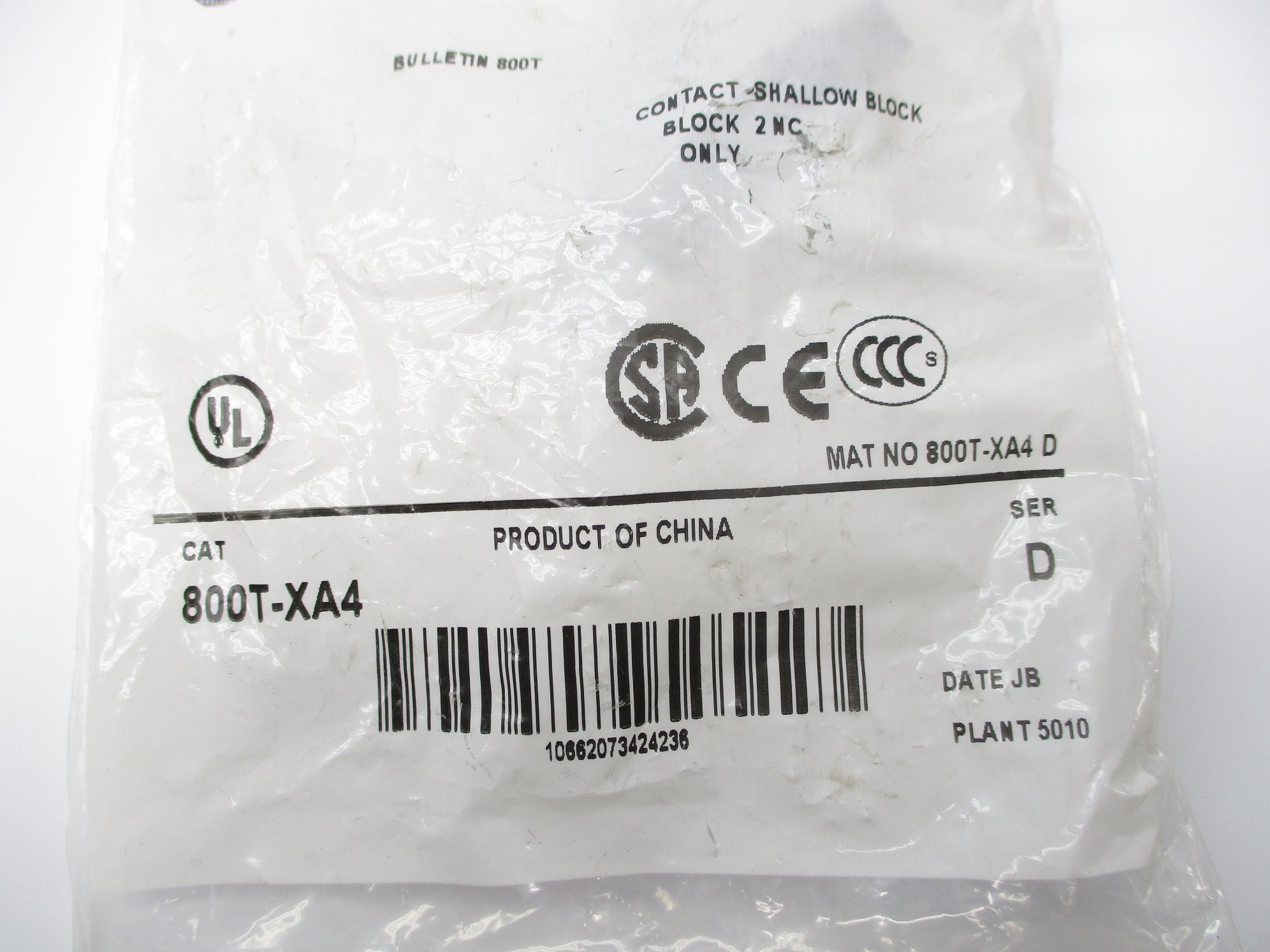 INDUSTRIAL SPARE PART 800T-XA4 SER. D NSMP