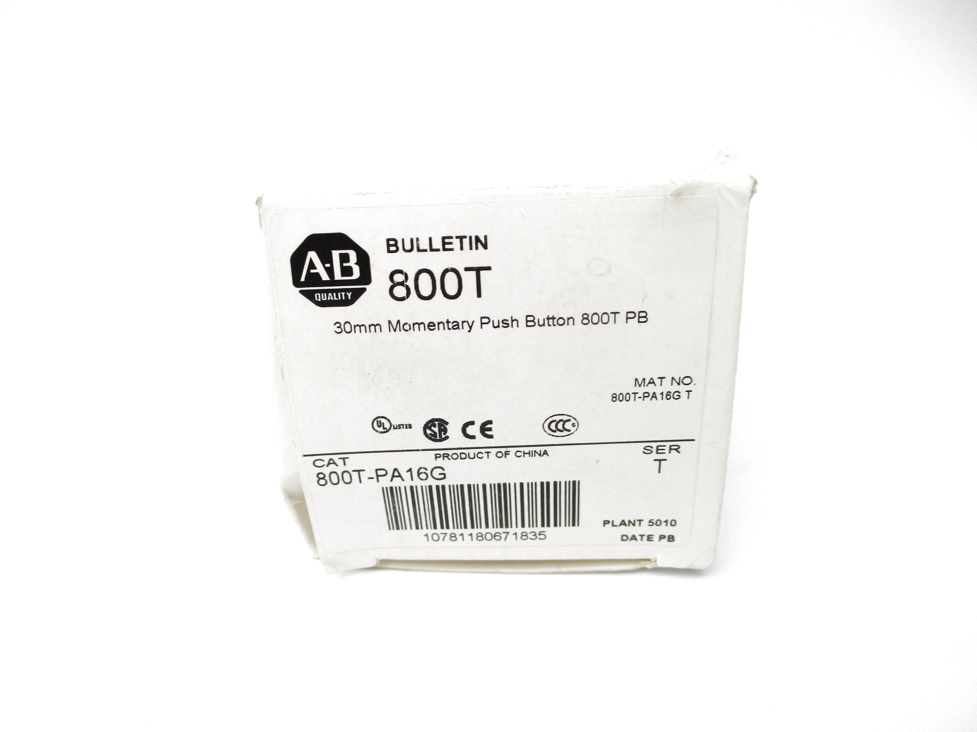 INDUSTRIAL SPARE PART 800T-PA16G SER. T 120V (WH) NSMP
