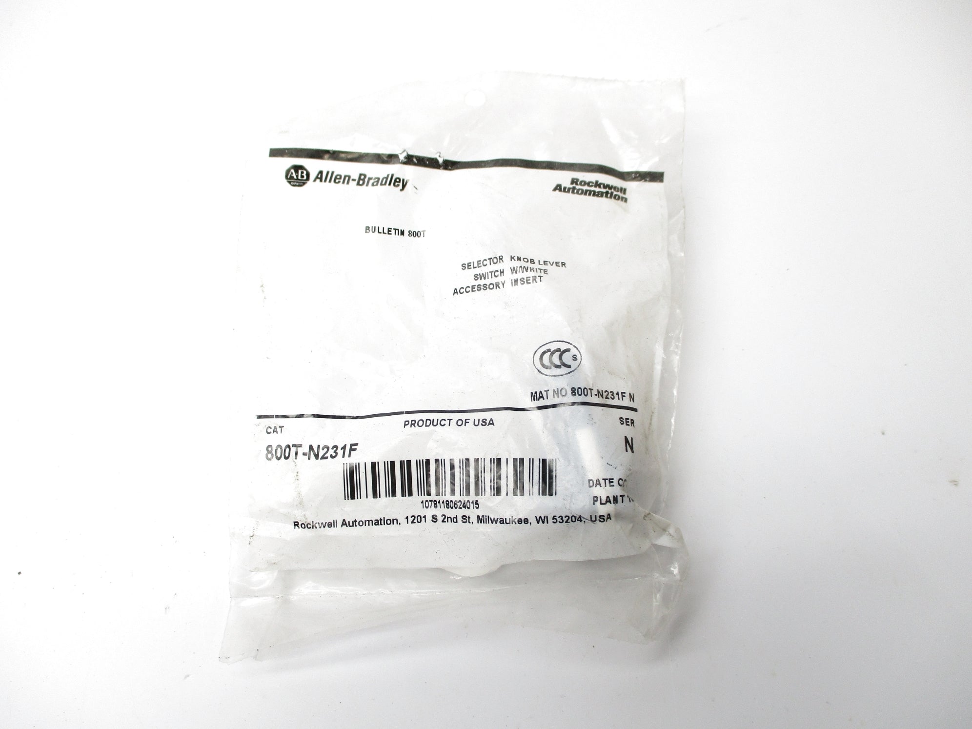 INDUSTRIAL SPARE PART 800T-N231F SER. N NSMP