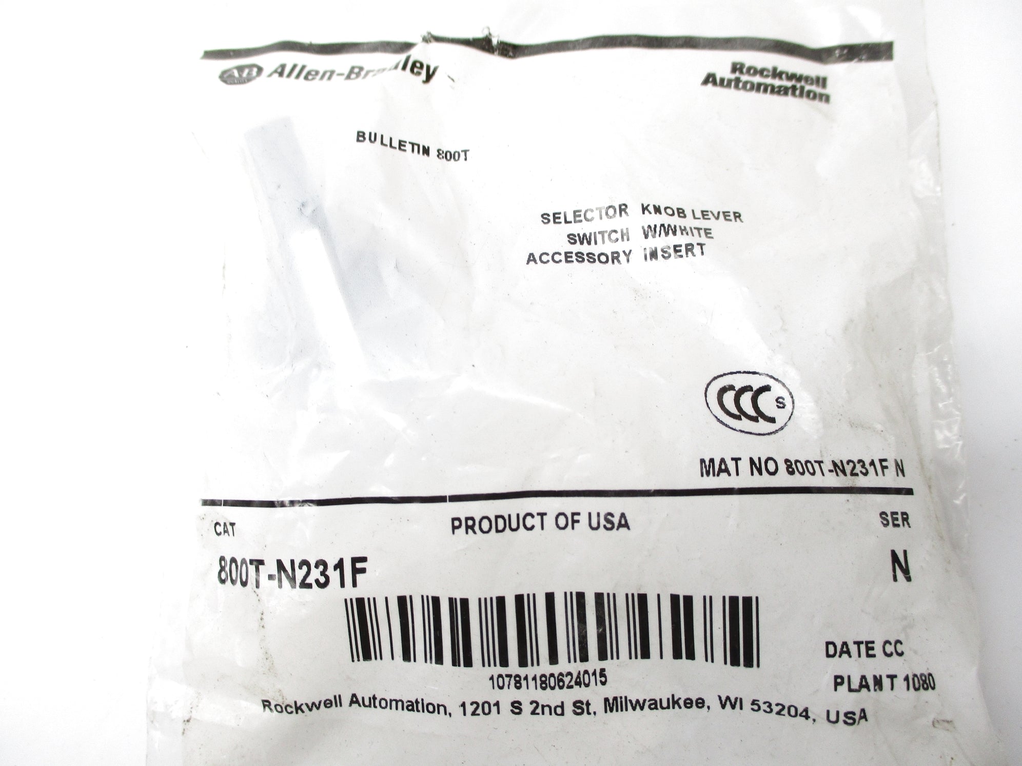 INDUSTRIAL SPARE PART 800T-N231F SER. N NSMP