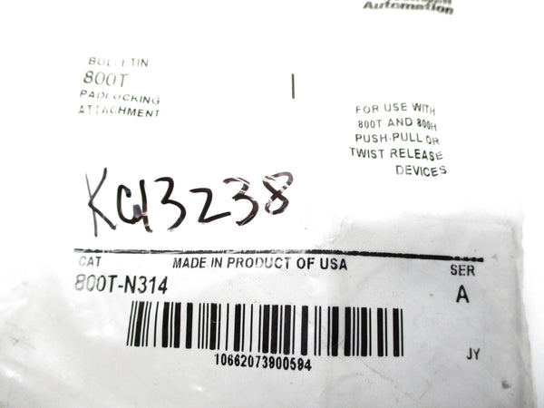 ALLEN BRADLEY 800T-N314 SER. A NSMP