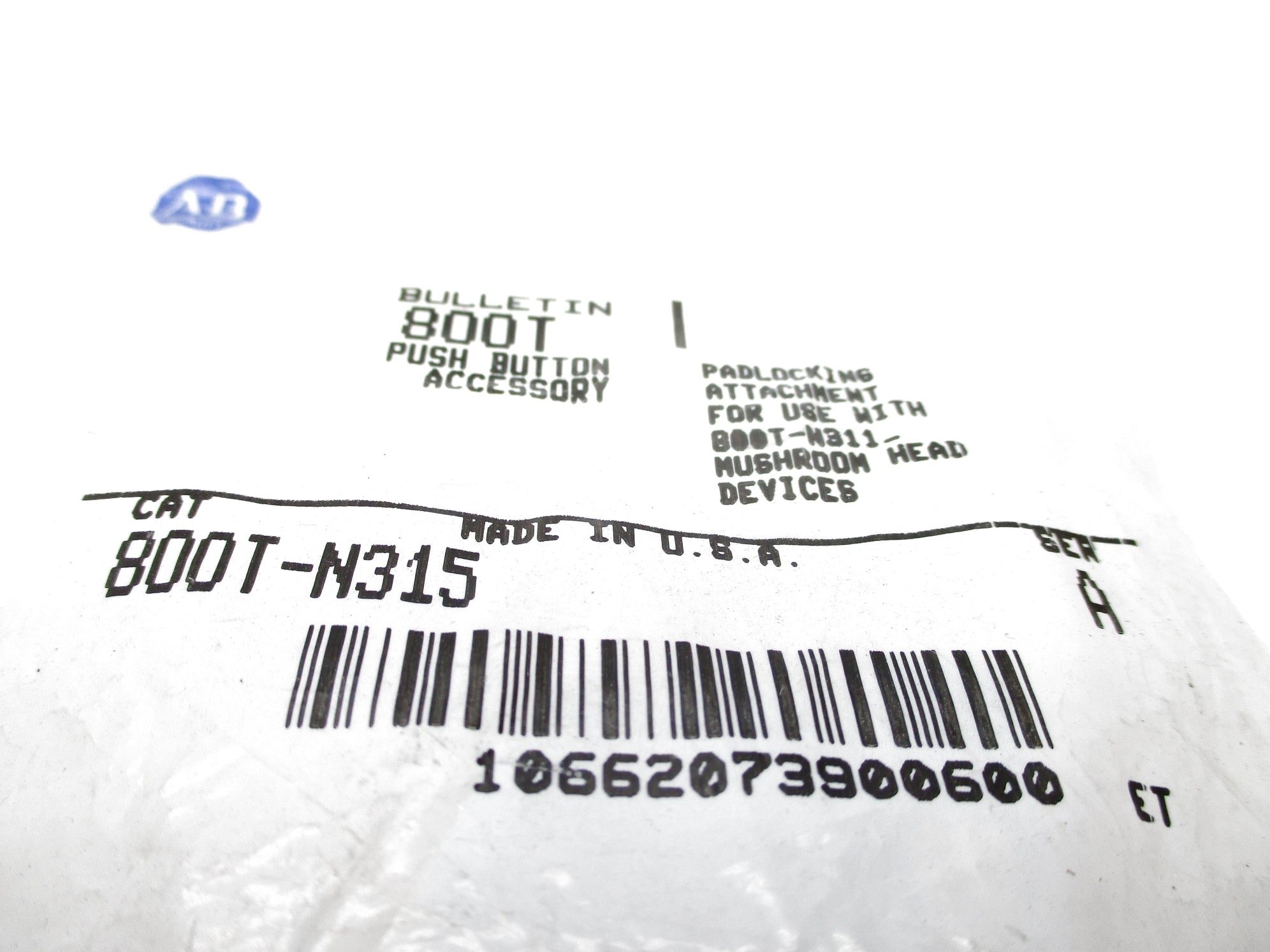 INDUSTRIAL SPARE PART 800T-N315 SER. A NSMP