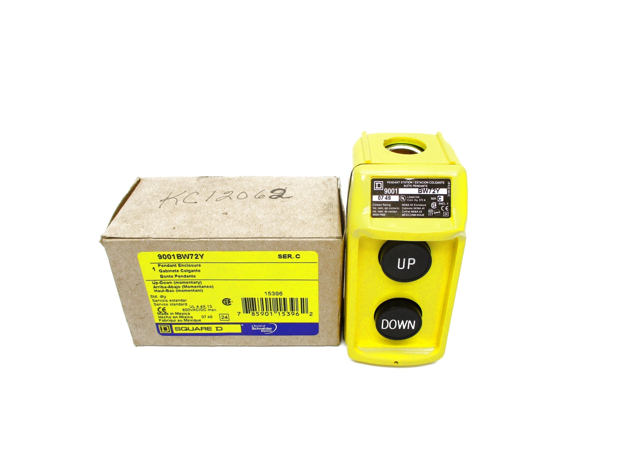 SQUARE D 9001BW72Y SER. C 600VAC/DC NSMP