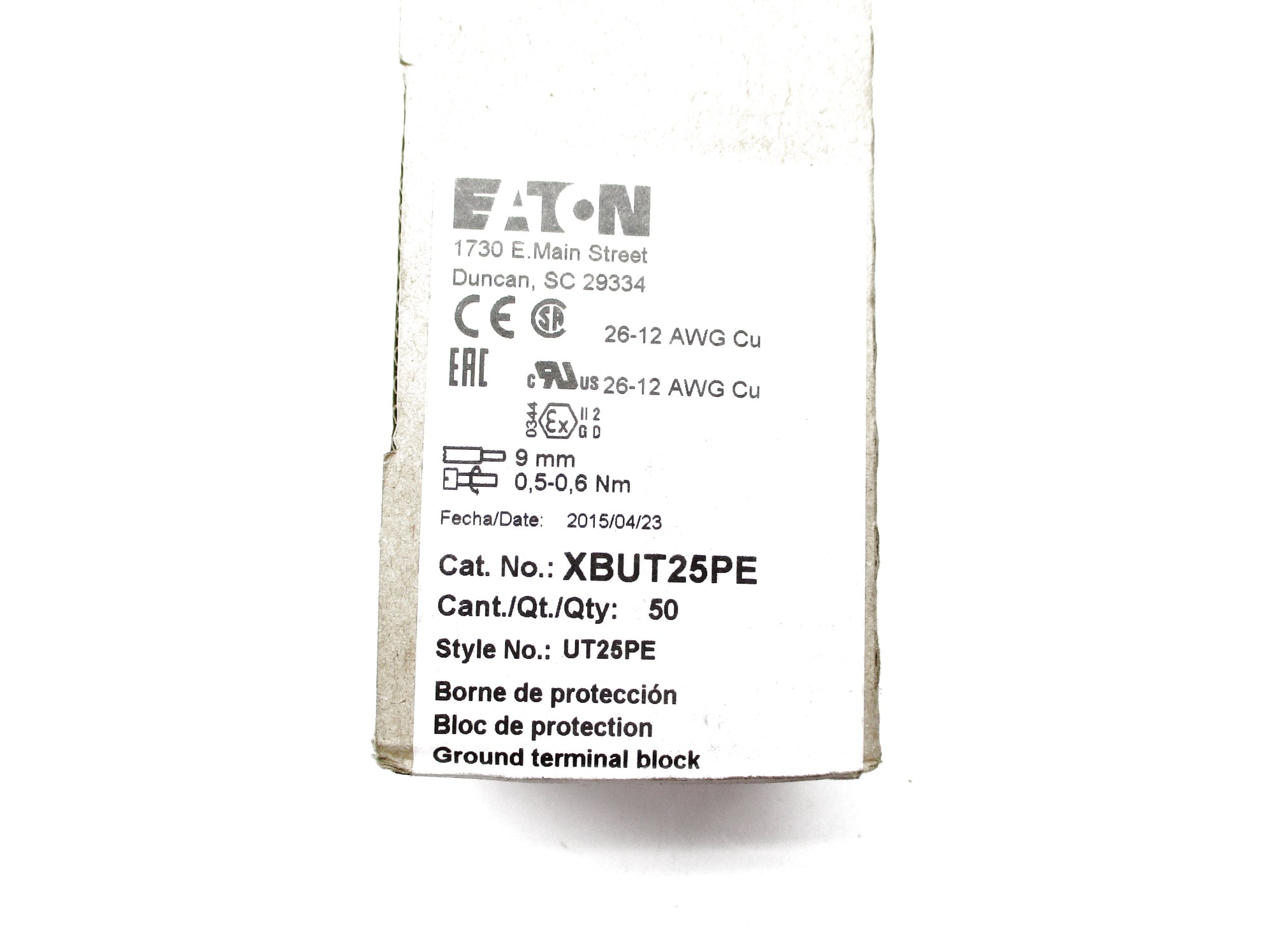 EATON XBUT25PE (PKG OF 50) NSFS