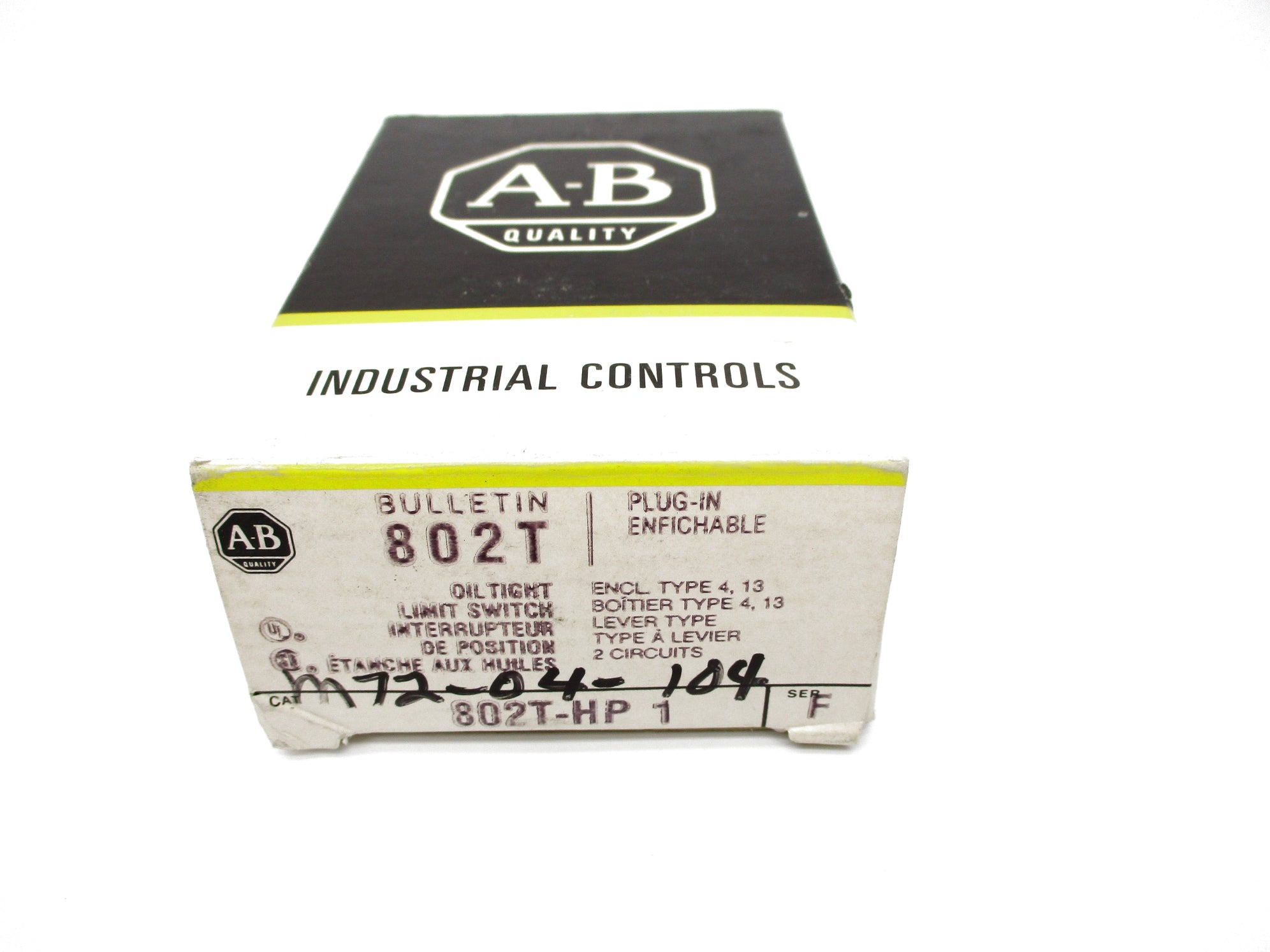 INDUSTRIAL SPARE PART 802T-HP1 SER. F (BK/YL) NSMP