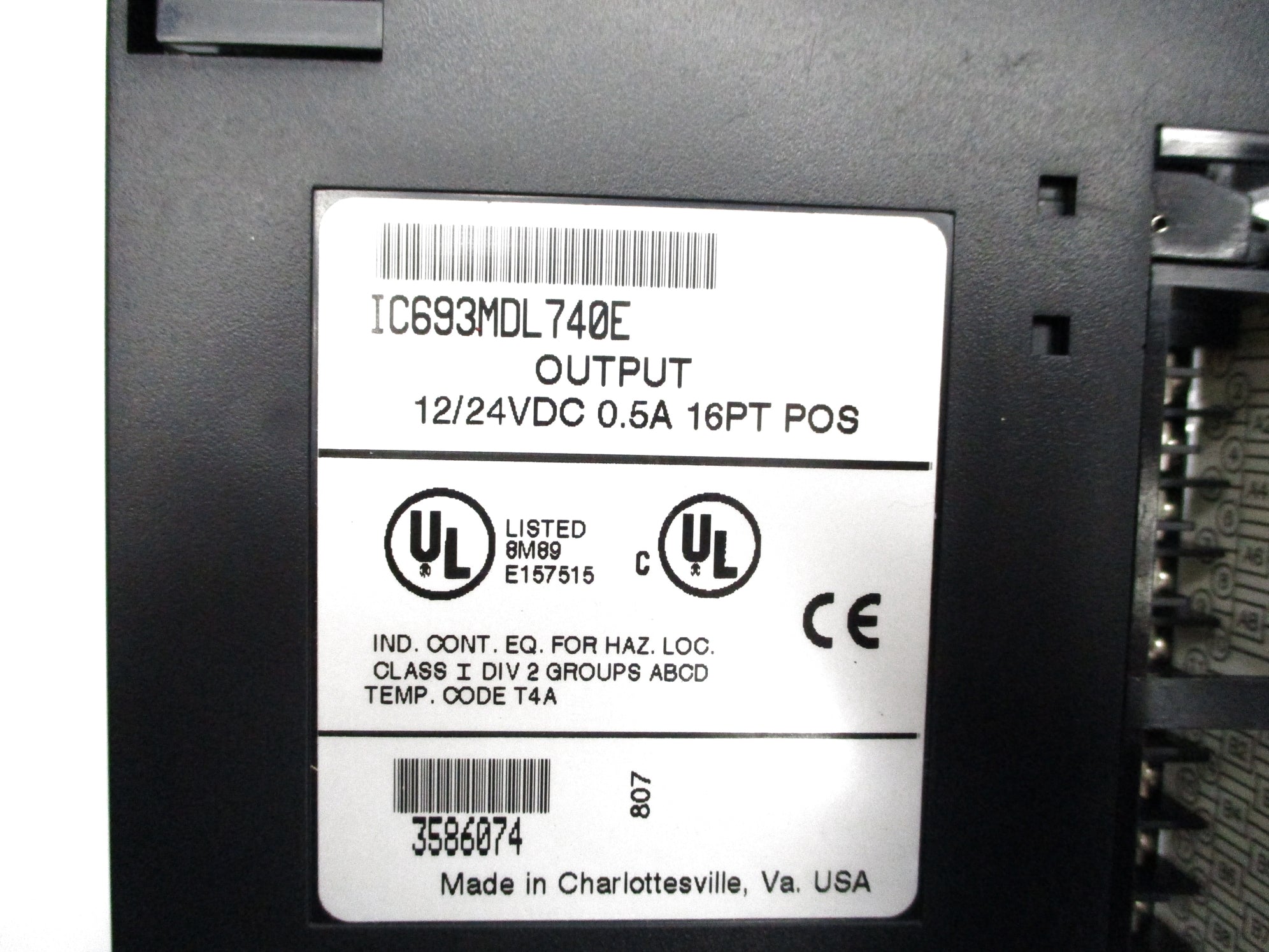 FANUC IC693MDL740E 12/24VDC 0.5A NSNP