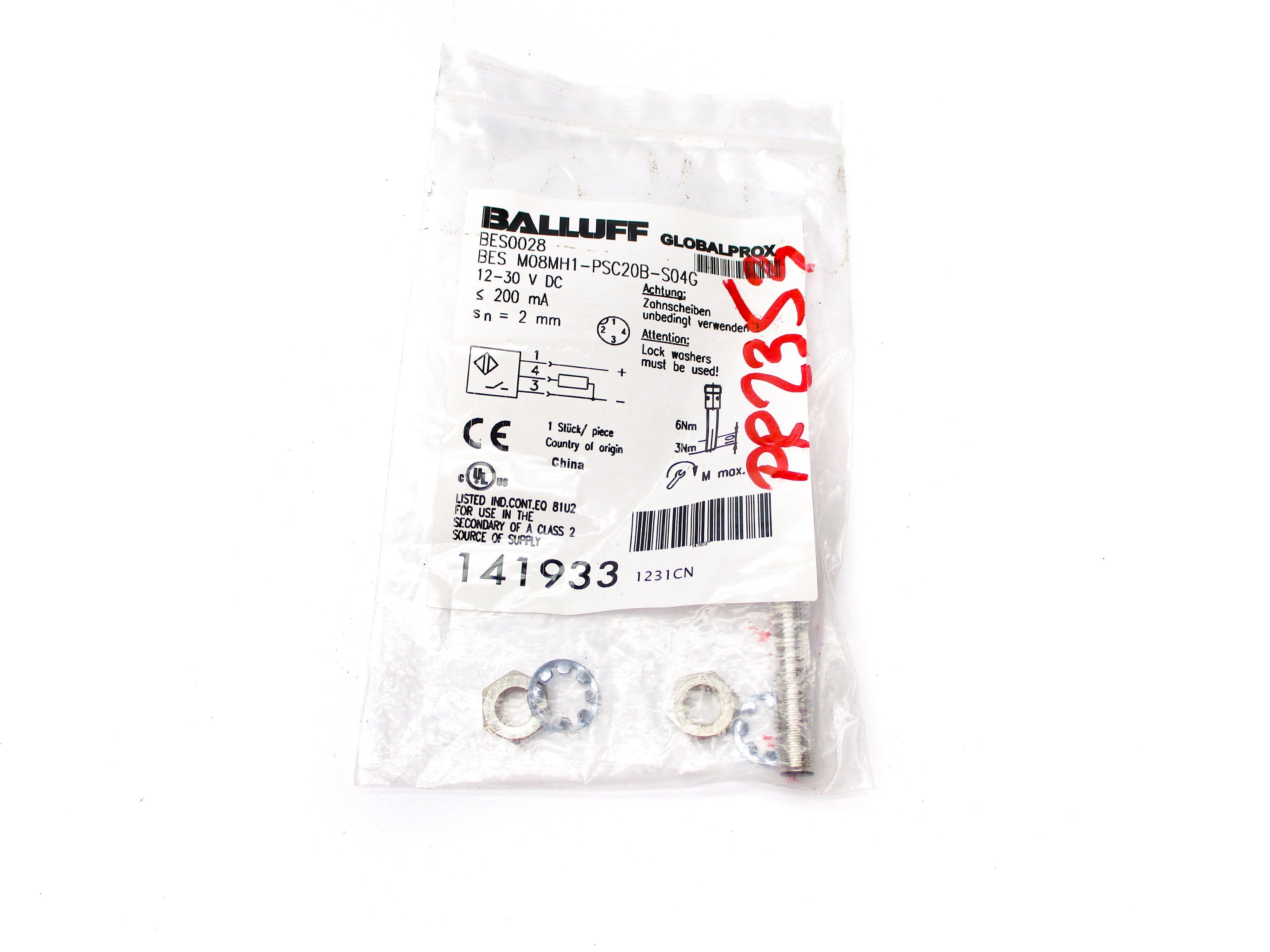 BALLUFF BESM08MH1-PSC20B-S04G BES0028 12-30VDC NSMP