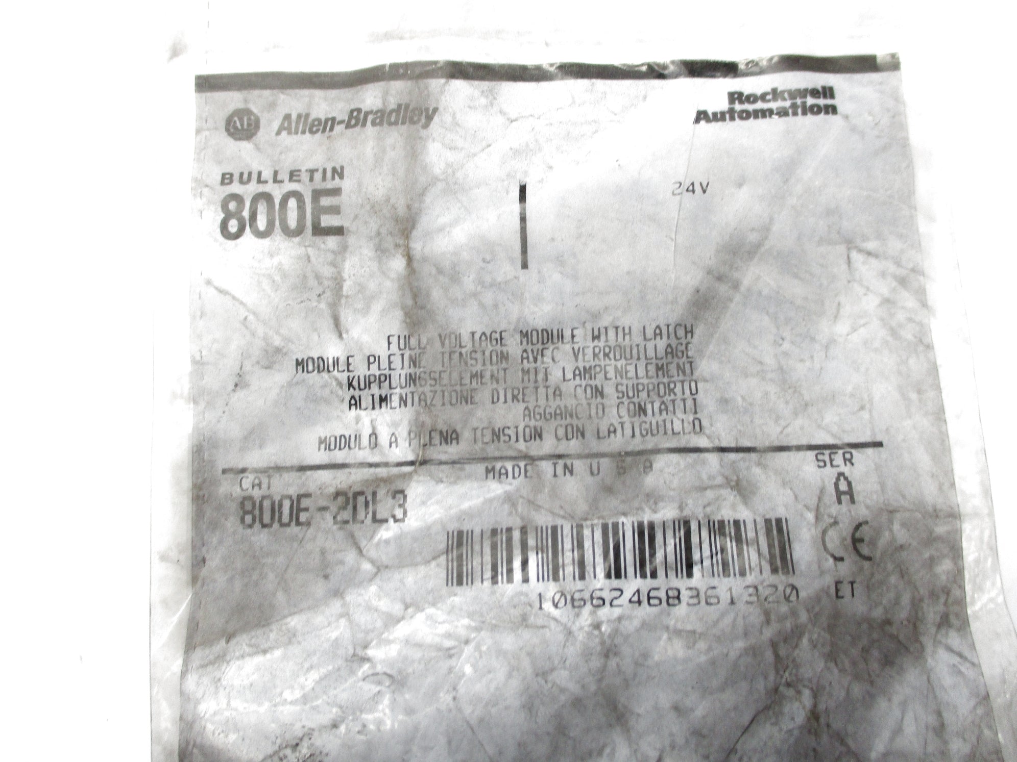 INDUSTRIAL SPARE PART 800E-2DL3 SER. A 24V NSMP