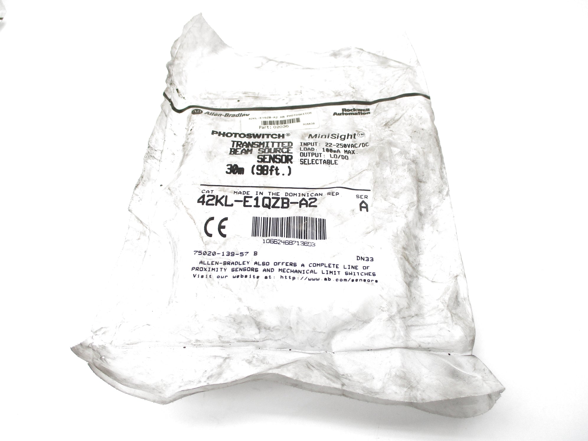 INDUSTRIAL SPARE PART 42KL-E1QZB-A2 SER. A 22-250VAC/DC NSMP