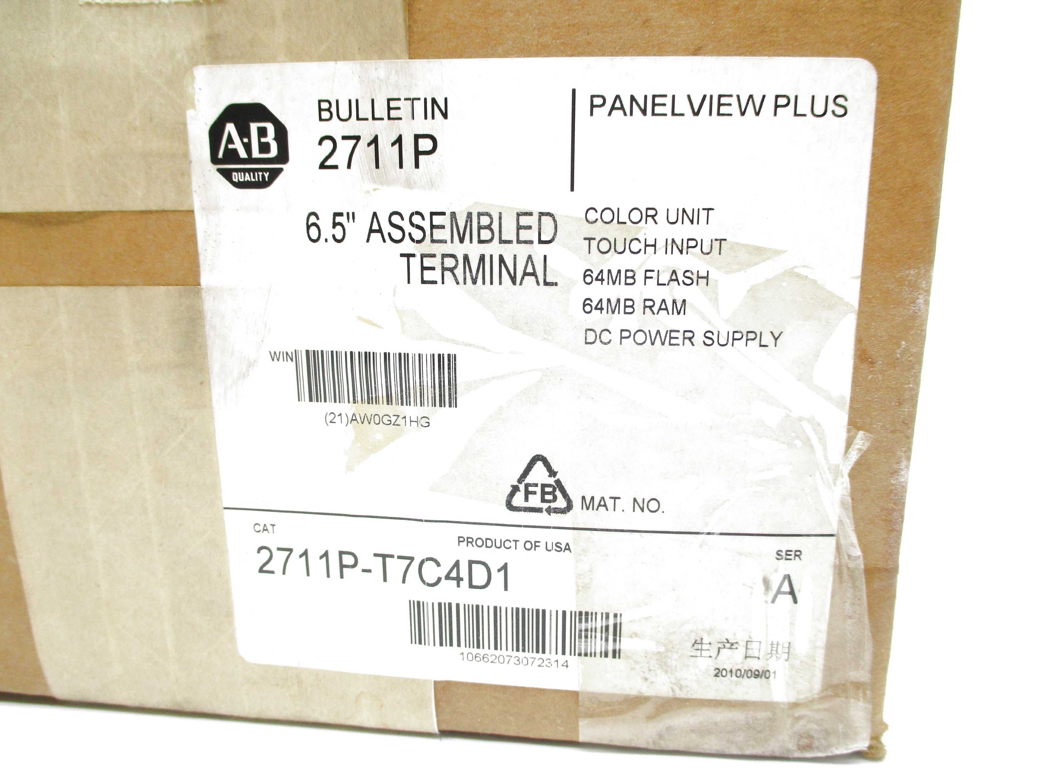 INDUSTRIAL SPARE PART 2711P-T7C4D1 SER. A 24VDC NSMP