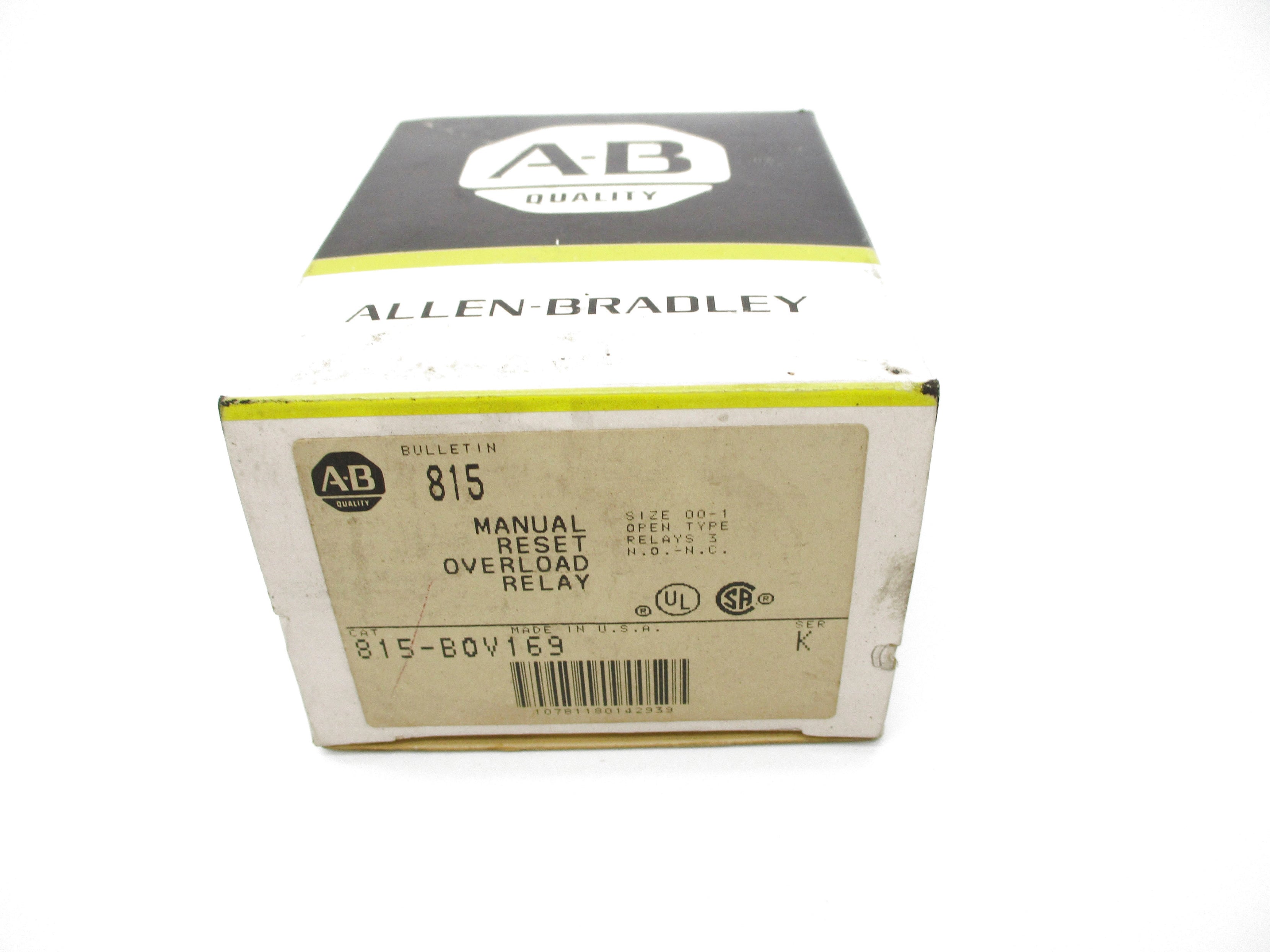 INDUSTRIAL SPARE PART 815-BOV169 SER. K 600VAC (BK/YL) NSMP