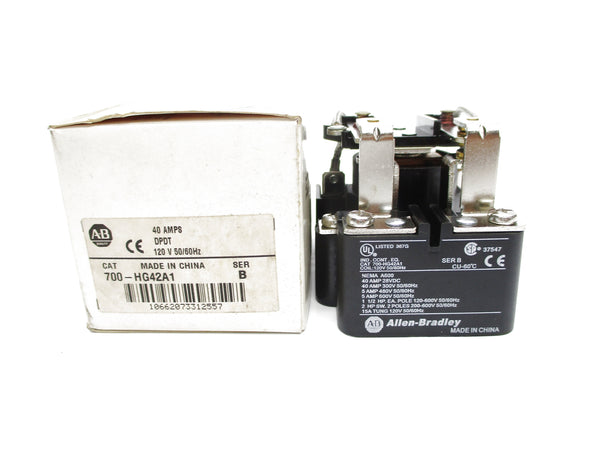 ALLEN BRADLEY 700-HG42A1 SER. B 120V 40A (WH) NSMP