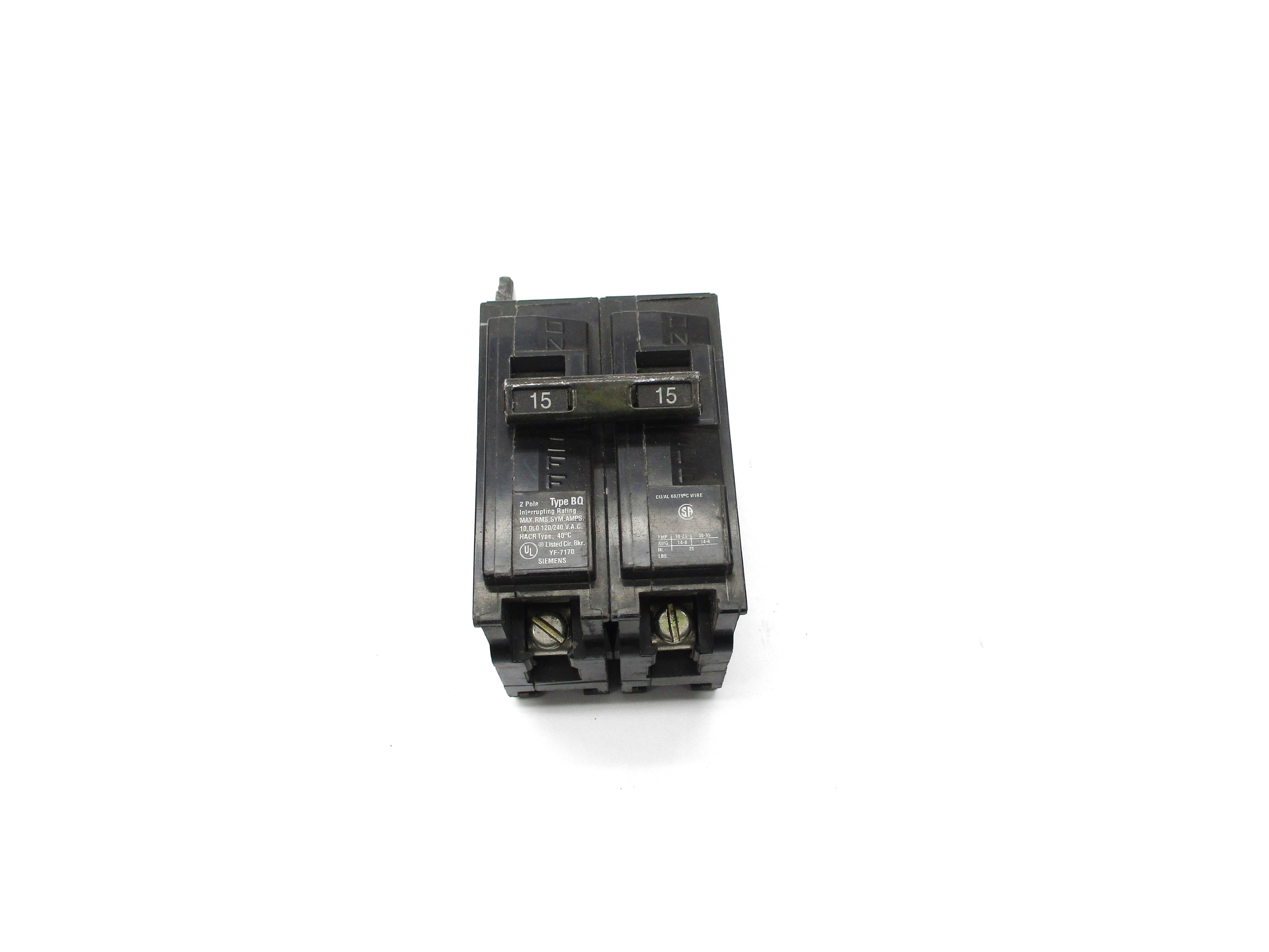 SIEMENS BQ2B015 120/240V 15A UNMP