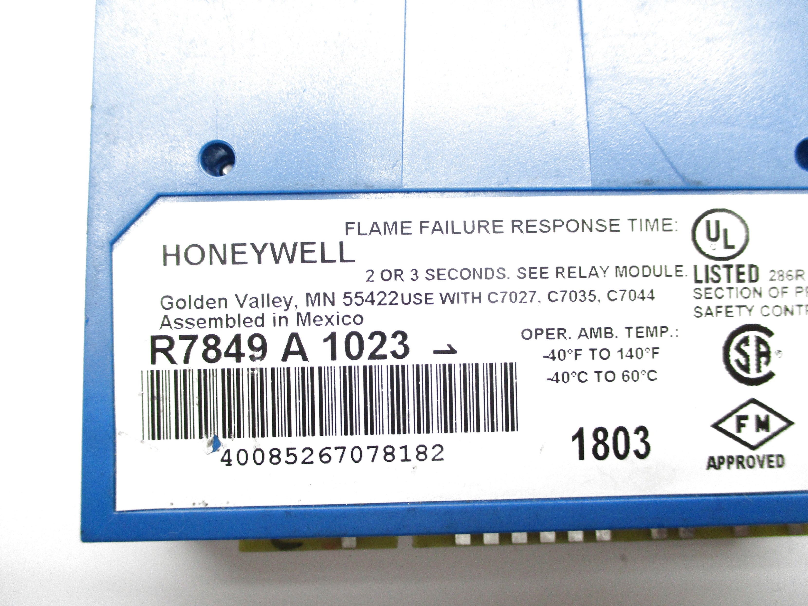 HONEYWELL R7849A1023 1.25VDC NSNP