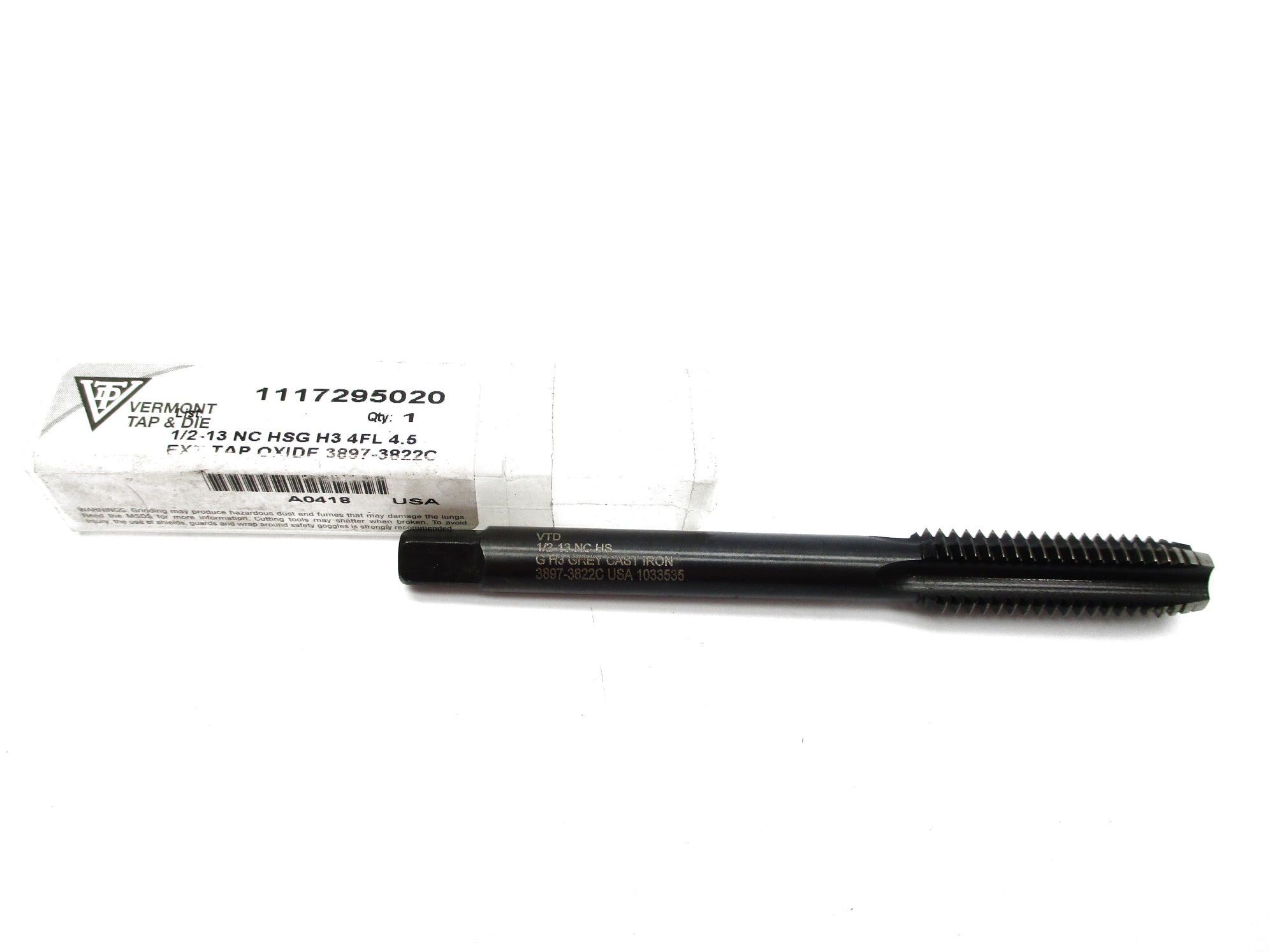 VERMONT TAP & DIE 3897-3822C NSMP