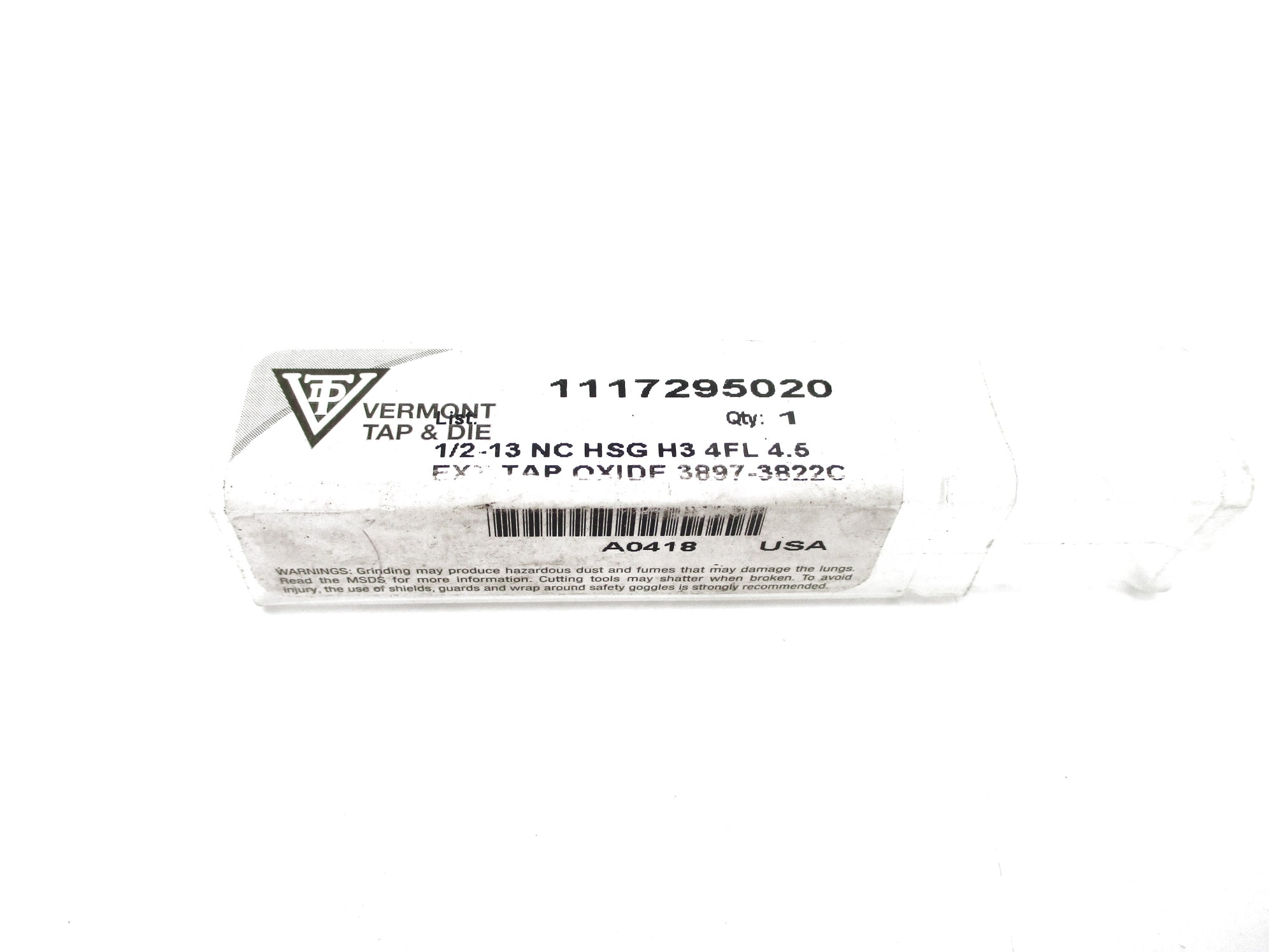 VERMONT TAP & DIE 3897-3822C NSMP