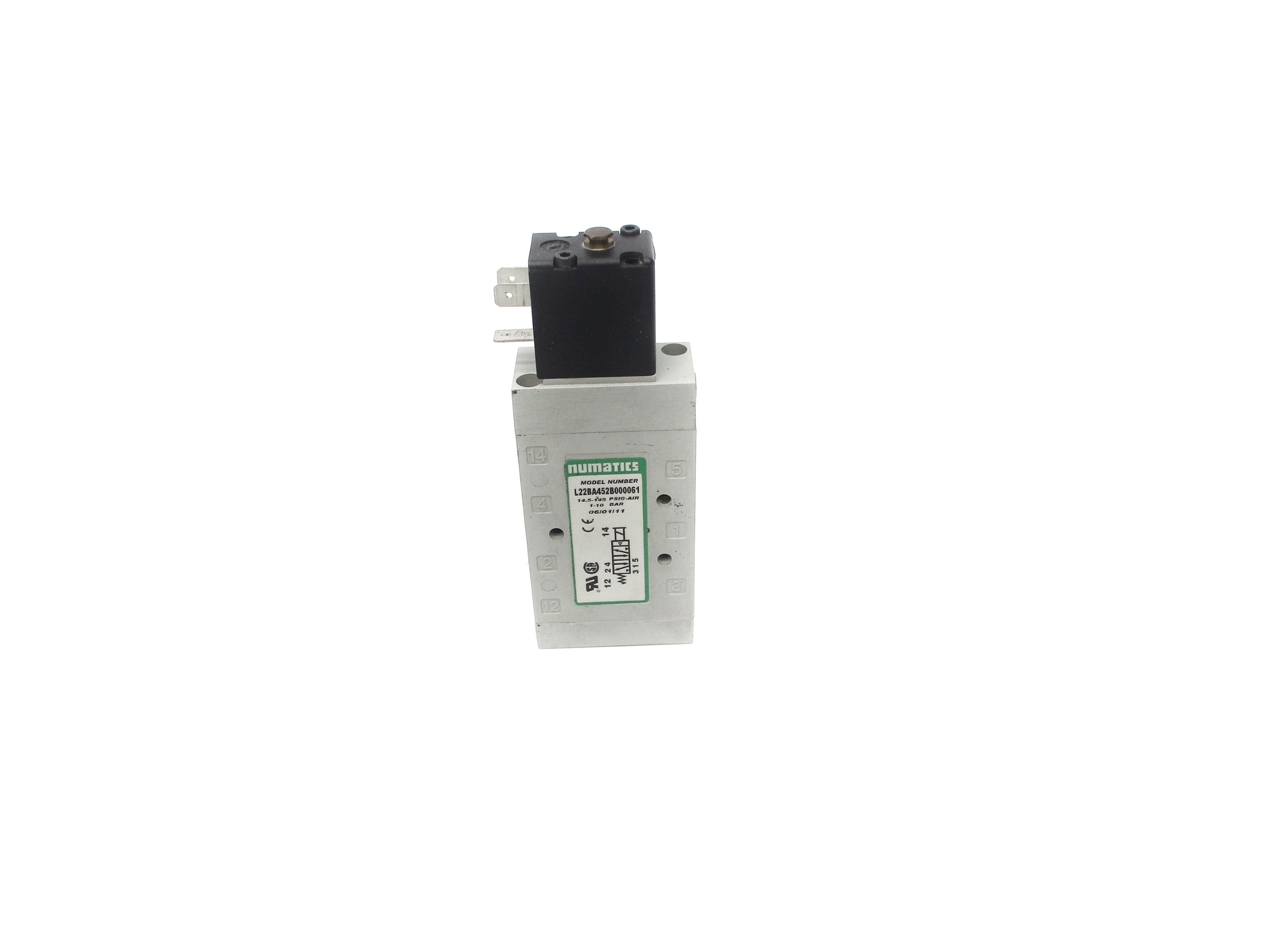 NUMATICS L22BA452B000061 24VDC 0.15A 14.5-145PSI NSNP