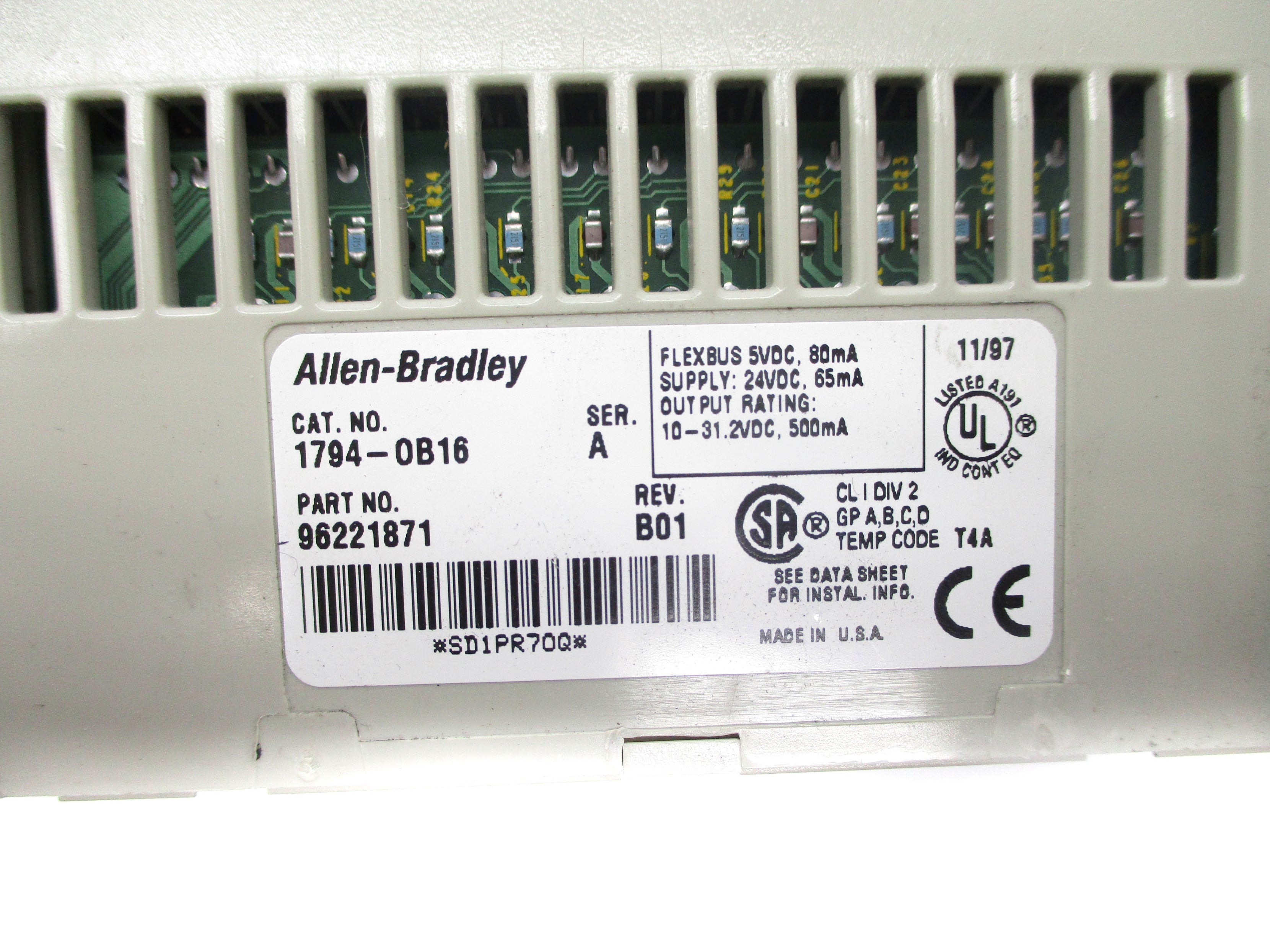 ALLEN BRADLEY 1794-OB16 SER. A 24VDC UNMP