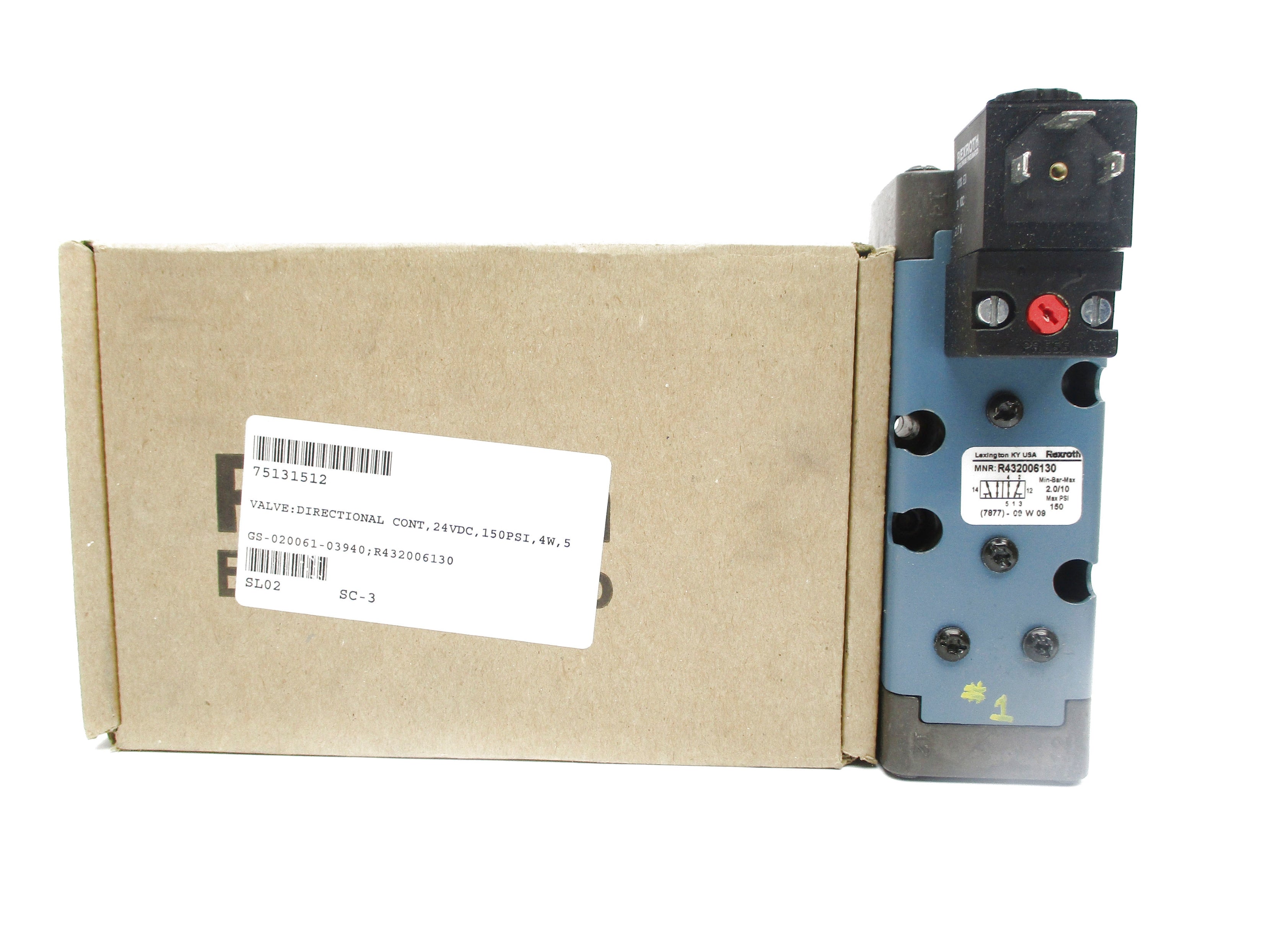 REXROTH BOSCH R432006130 24VDC 150PSI NSMP