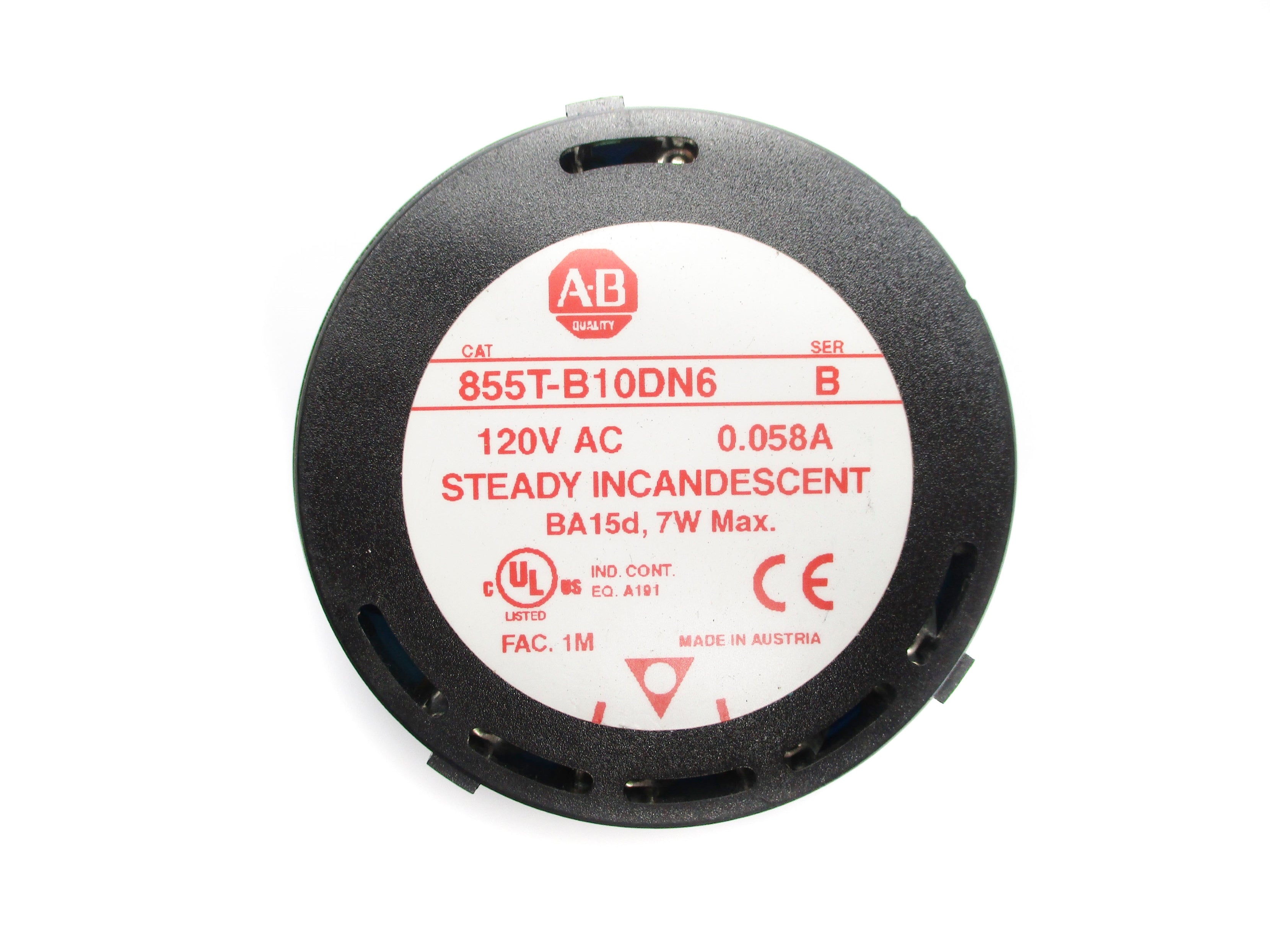 INDUSTRIAL SPARE PART 855T-B10DN6 SER. B 120VAC 0.058A (NO BULB) NSNP
