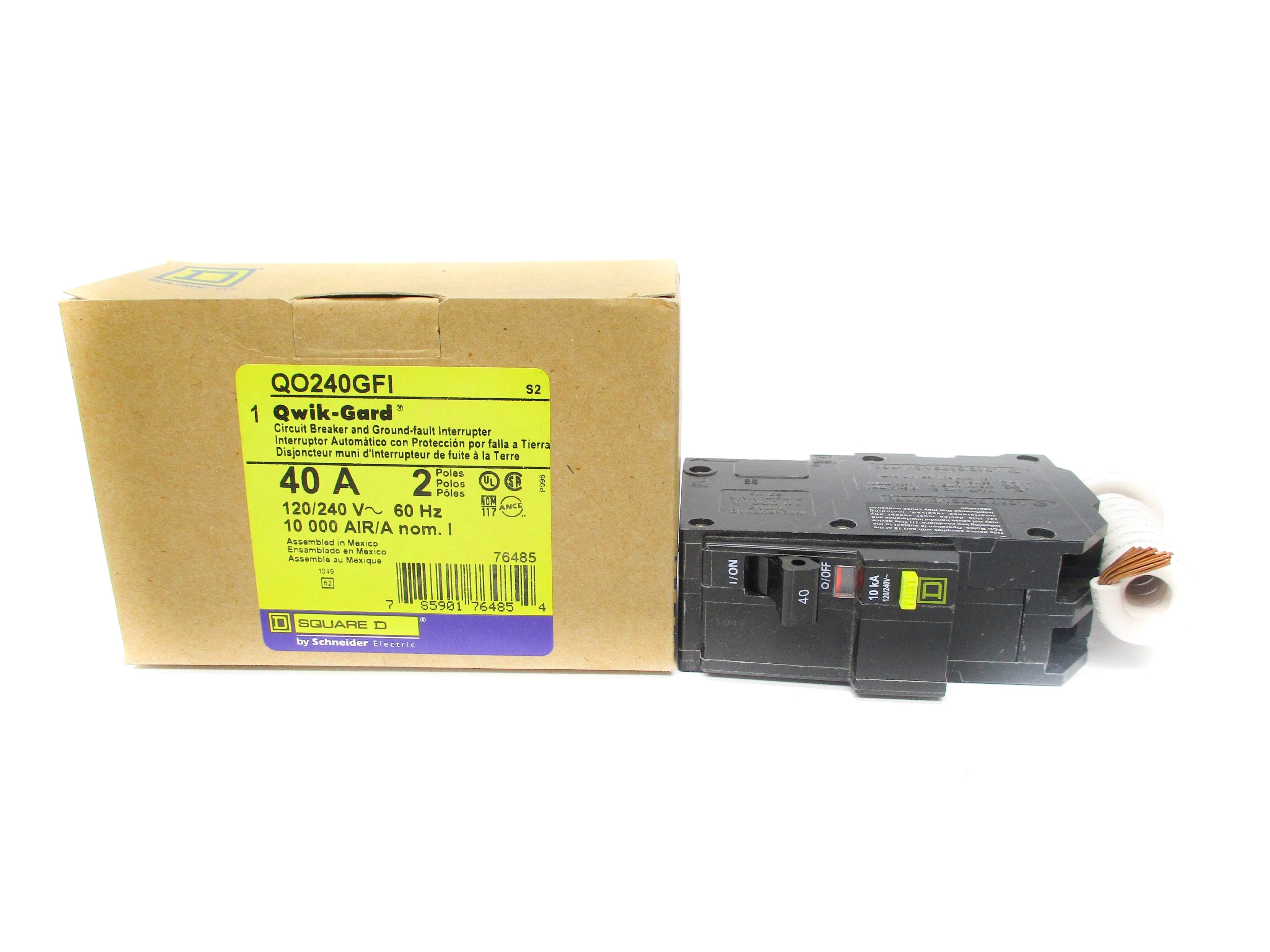 SQUARE D QO240GFI SER. S2 120/240V 40A NSMP