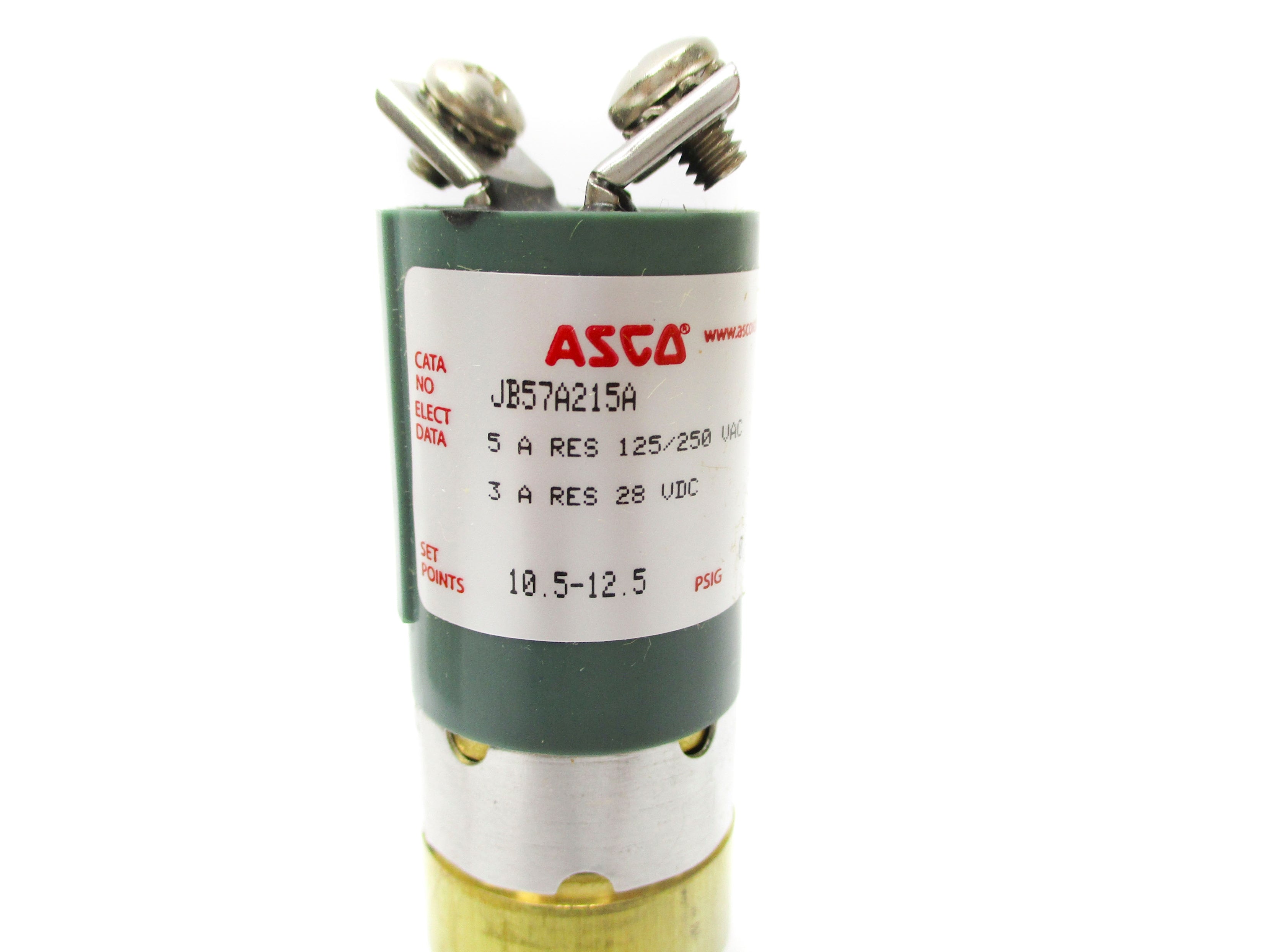 ASCO JB57A215A 125/250VAC 5A 10.5-12.5PSI NSMP