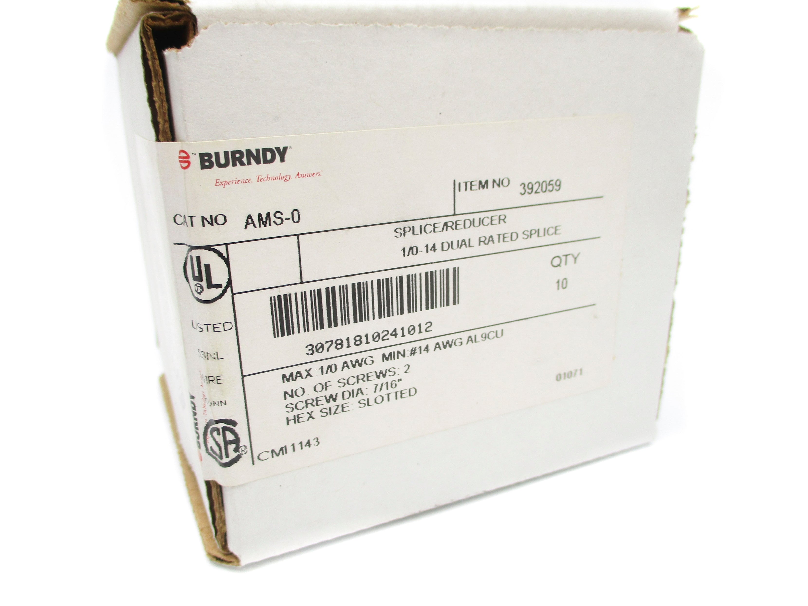 BURNDY AMS-0 (PKG OF 10) NSMP