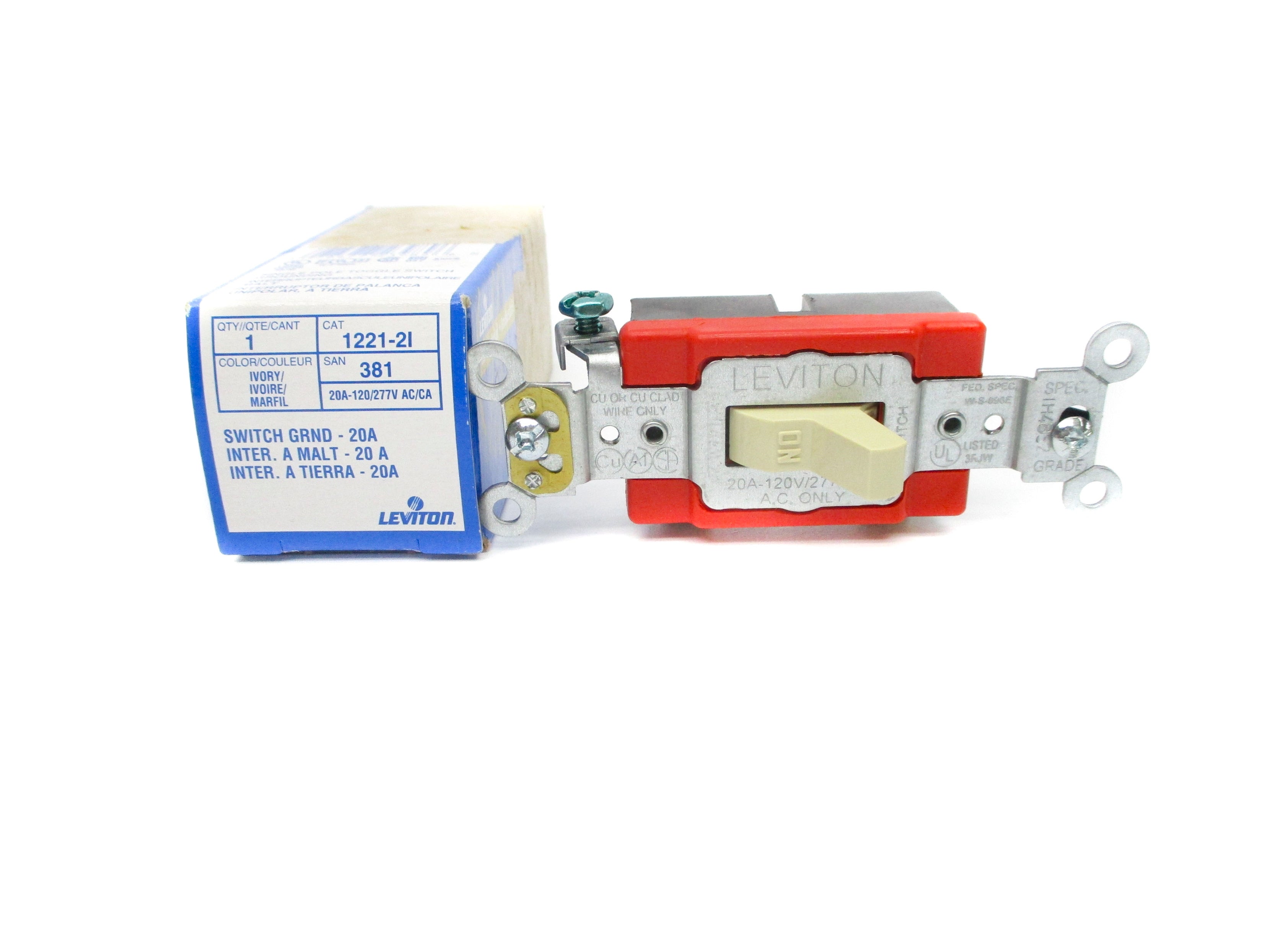 LEVITON 1221-2I 120/277VAC 20A NSMP