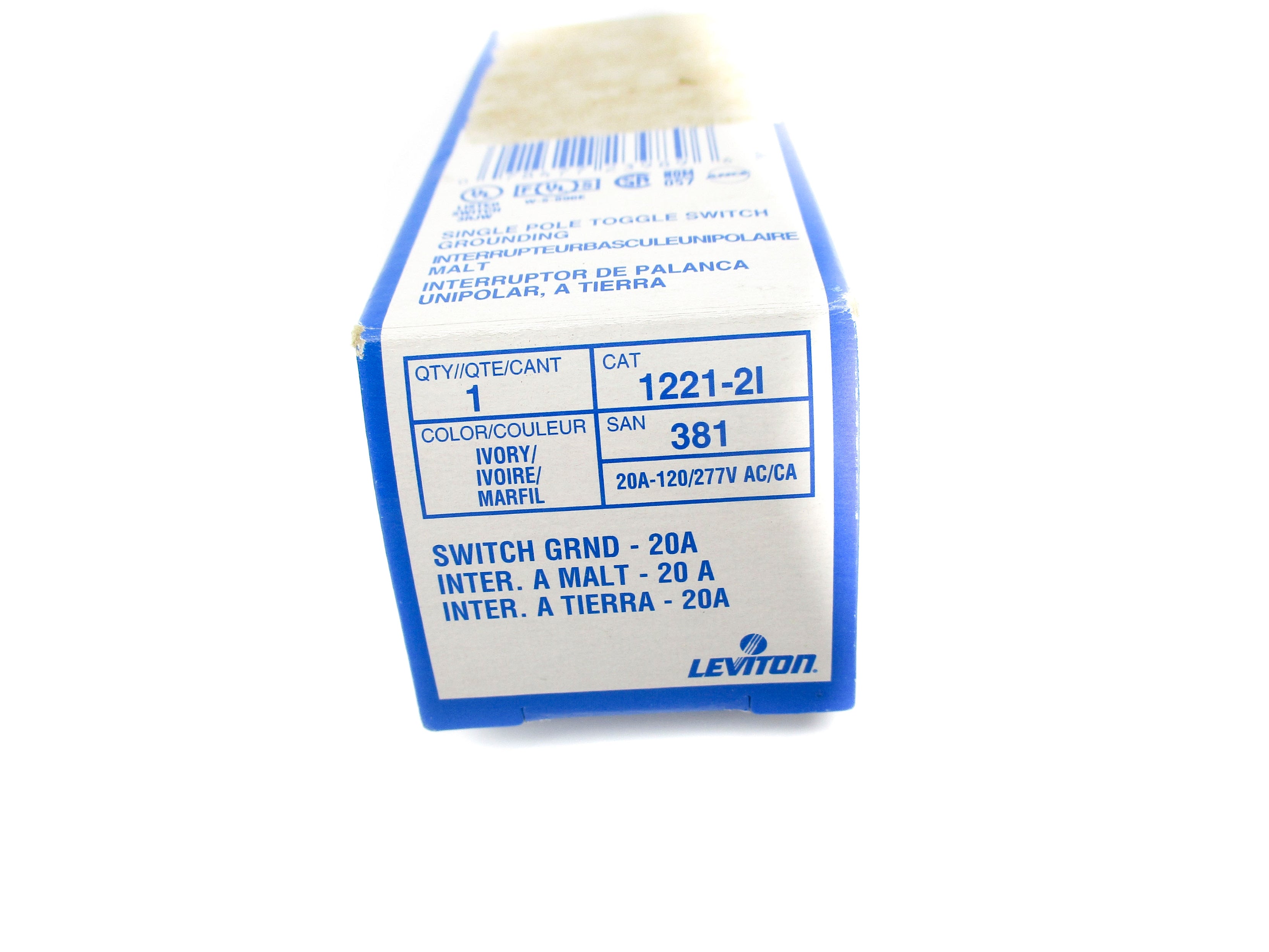 LEVITON 1221-2I 120/277VAC 20A NSMP