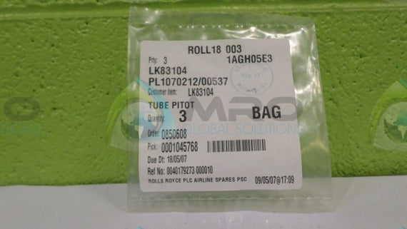 (LOT OF 3) LK83104 TUBE PILOT NSMP