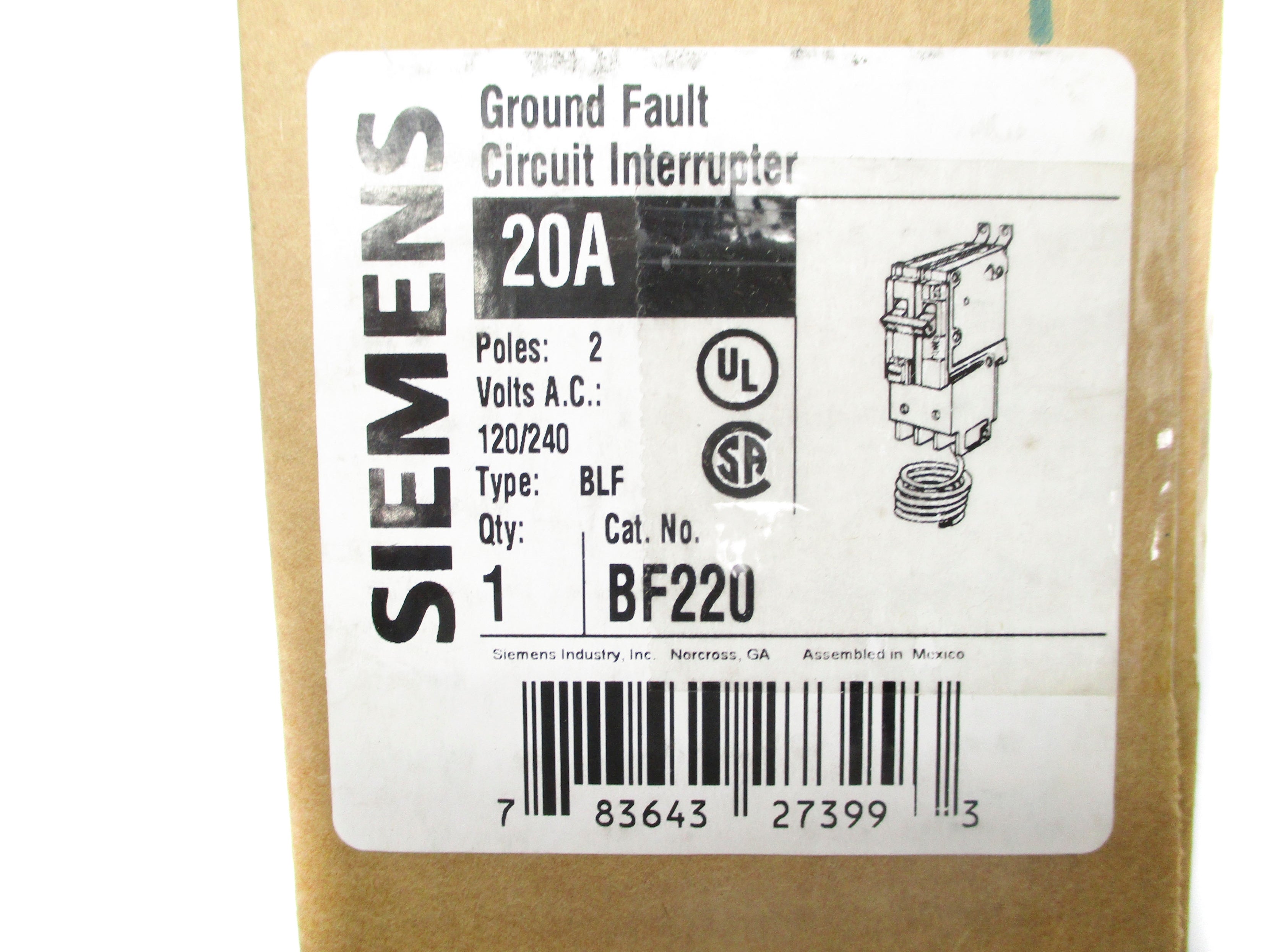 SIEMENS BLF220 BF220 20A 120/240VAC NSMP