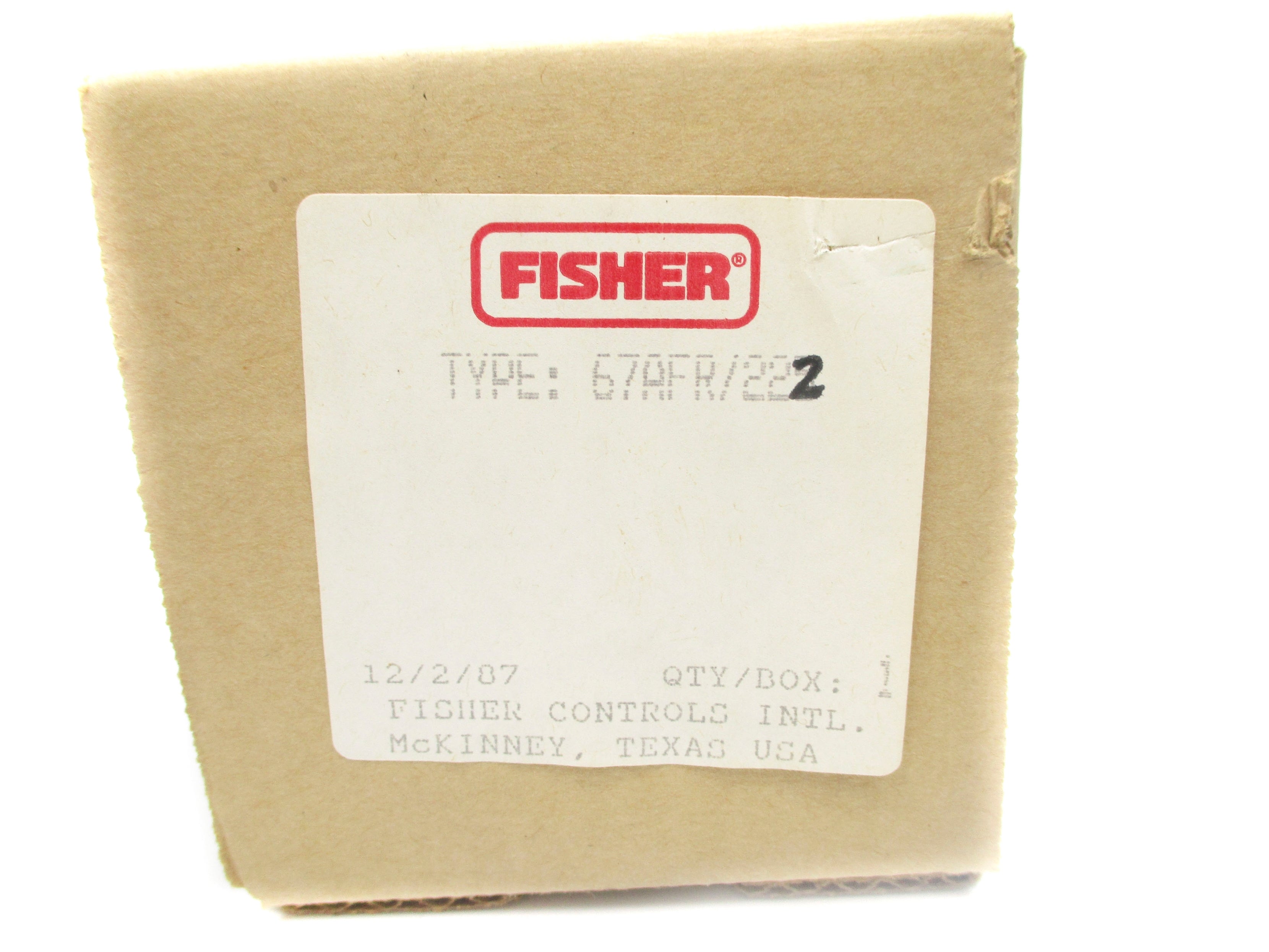 FISHER CONTROLS 67AFR/222 NSMP