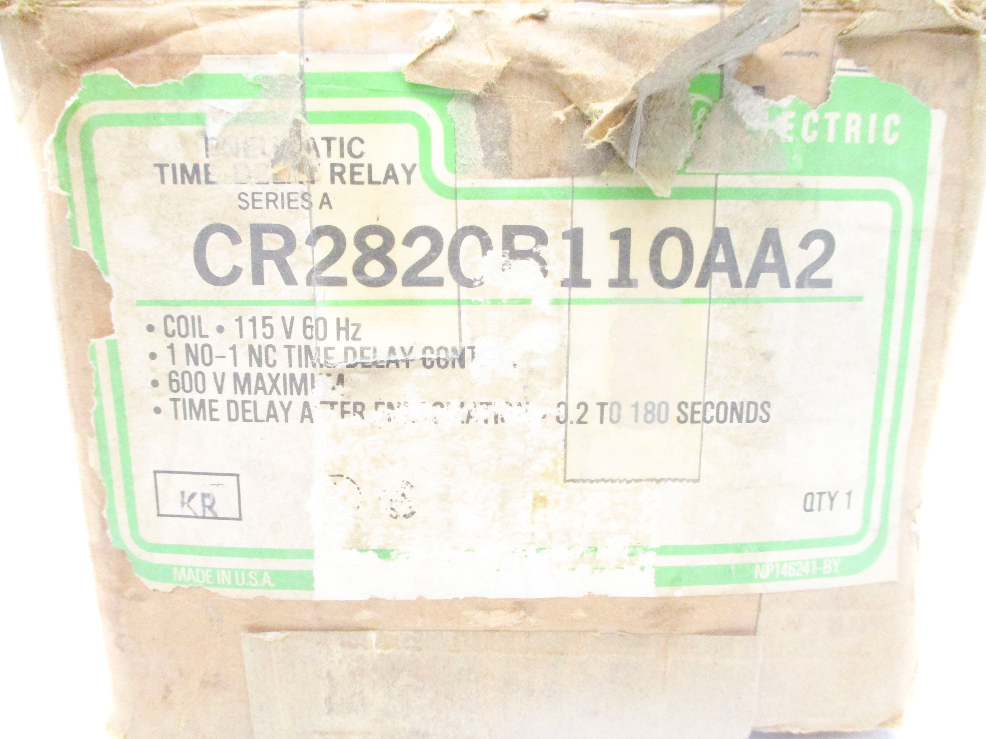 GENERAL ELECTRIC CR282CB110AA2 SER. A 115V NSMP