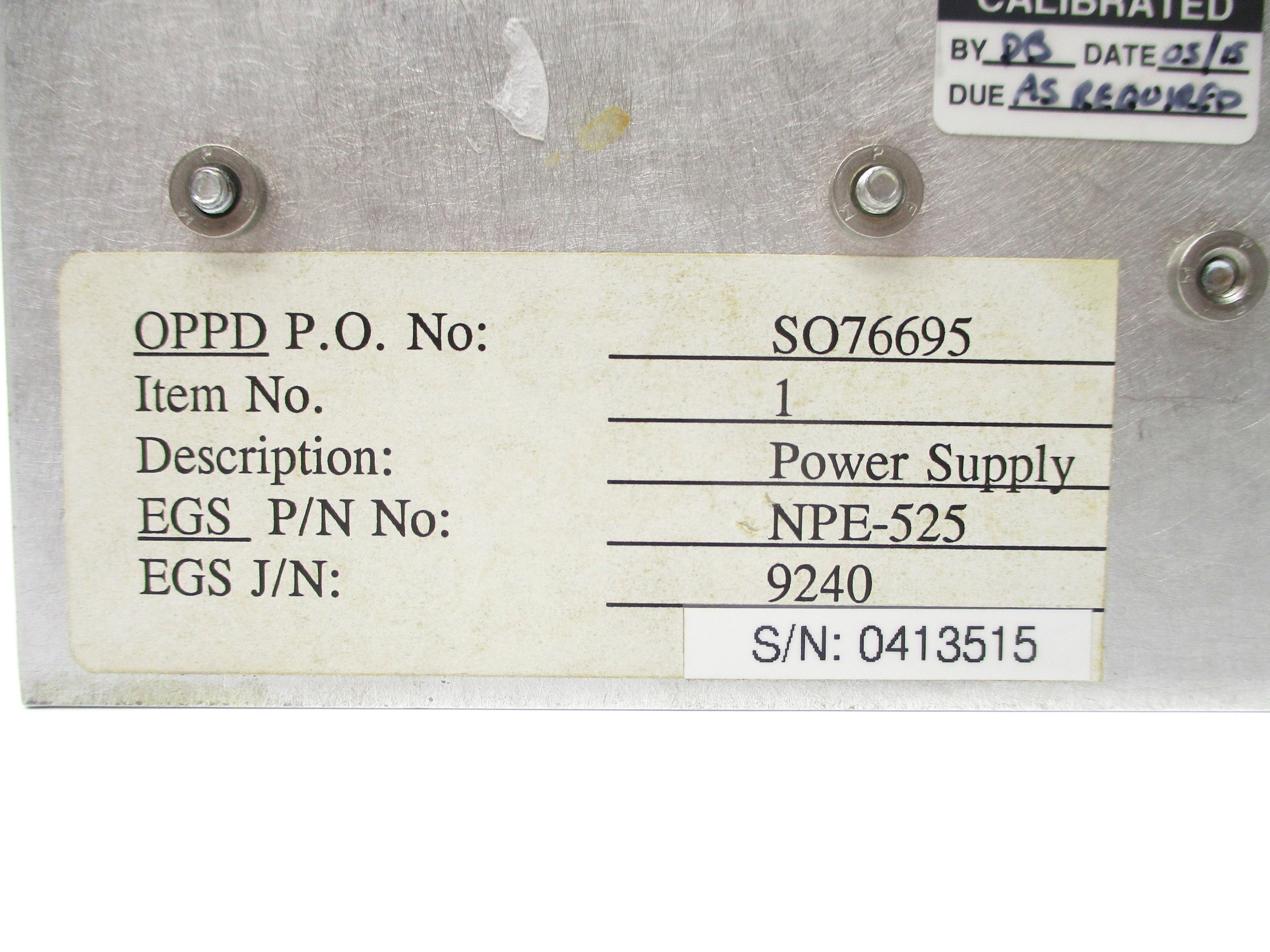 POWER SUPPLY NPE-525 NSNP