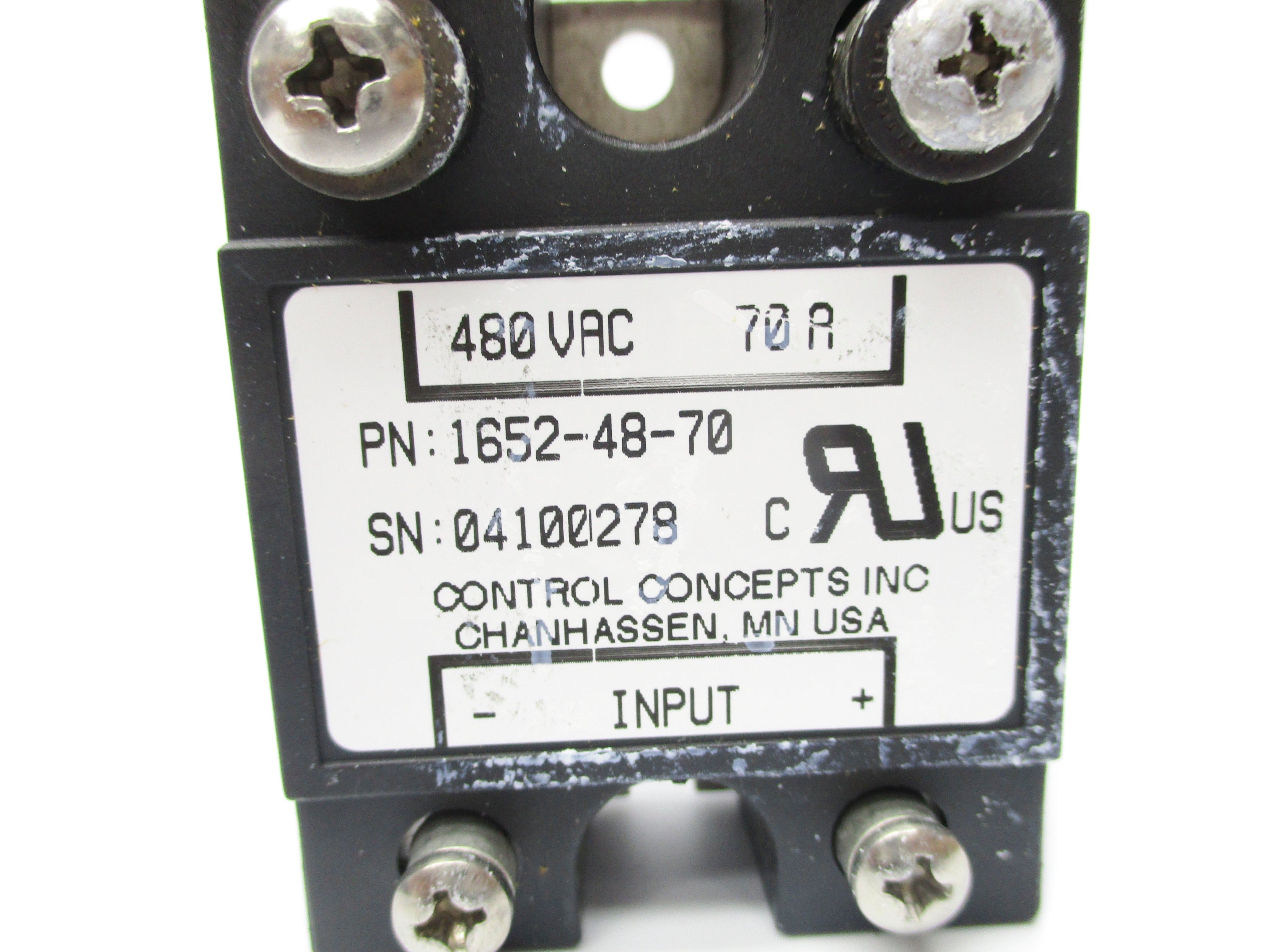 CONTROL CONCEPTS 1652-48-70 480VAC 70A NSNP