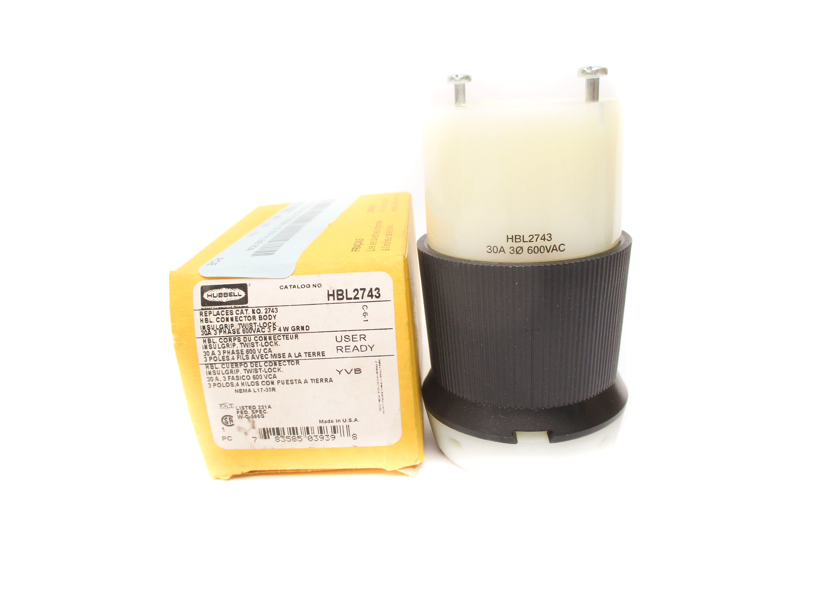 HUBBELL HBL2743 600VAC 30A NSMP