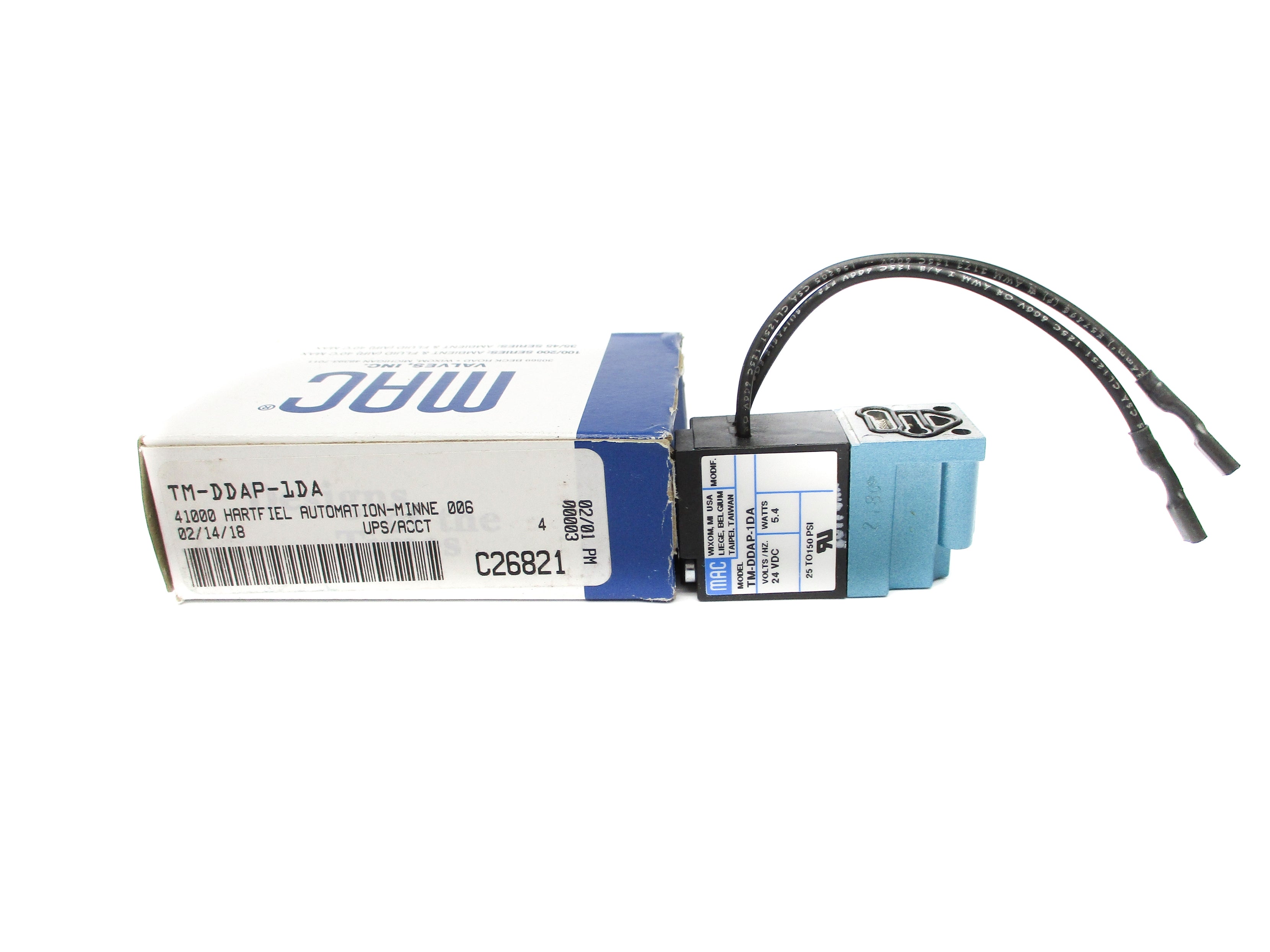 MAC TM-DDAP-1DA 24VDC 150PSI NSMP