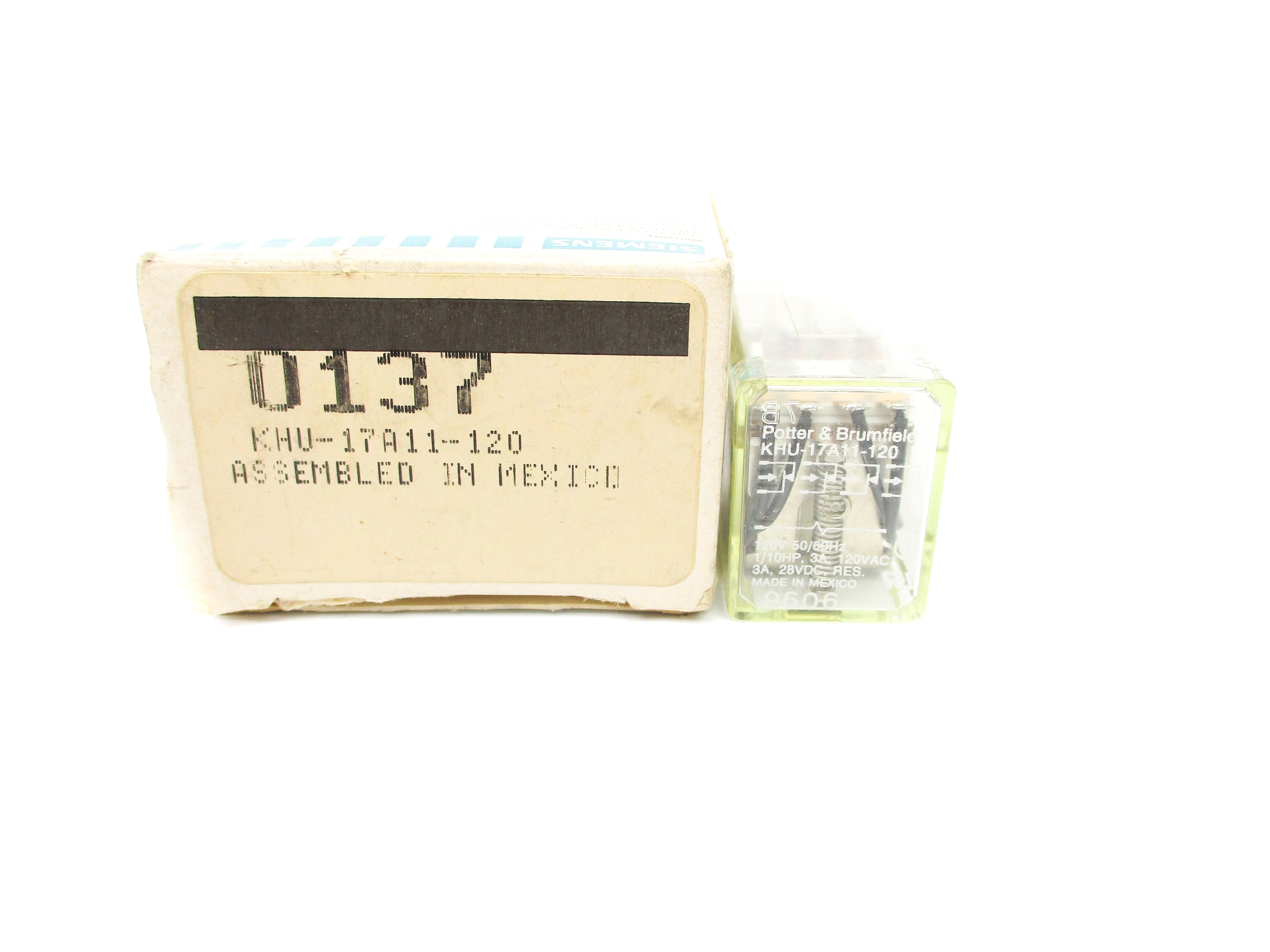 POTTER&BRUMFIELD KHU-17A11-120 120VAC 3A NSMP