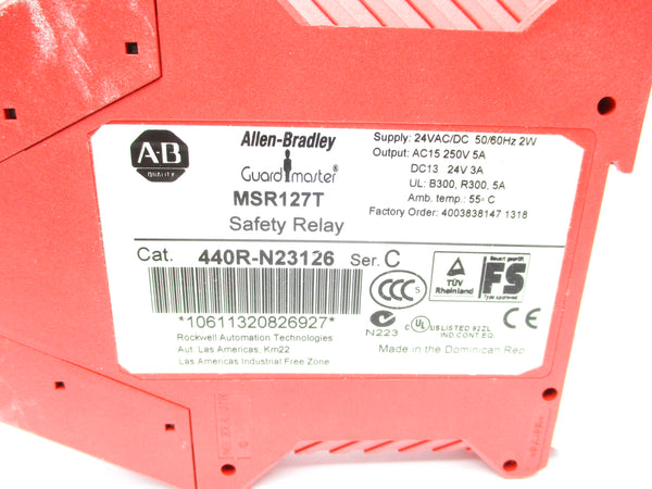 ALLEN BRADLEY 440R-N23126 MSR127T SER. C 250V 5A UNMP