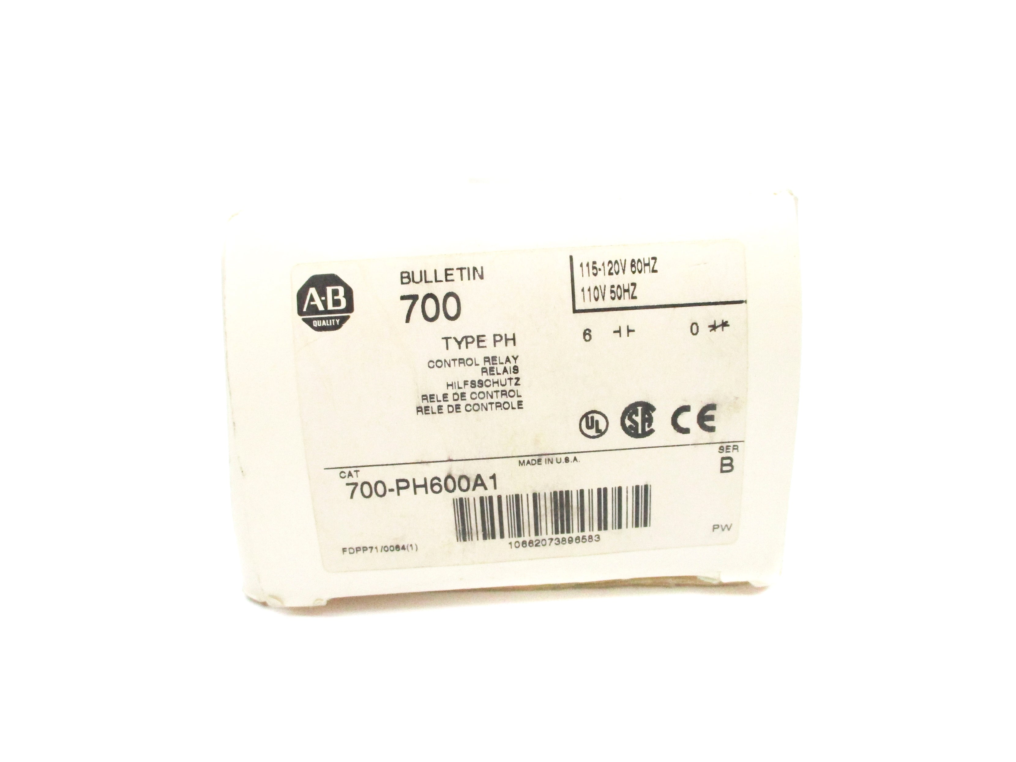 INDUSTRIAL SPARE PART 700-PH600A1 SER. B 110/120V (WH) NSMP