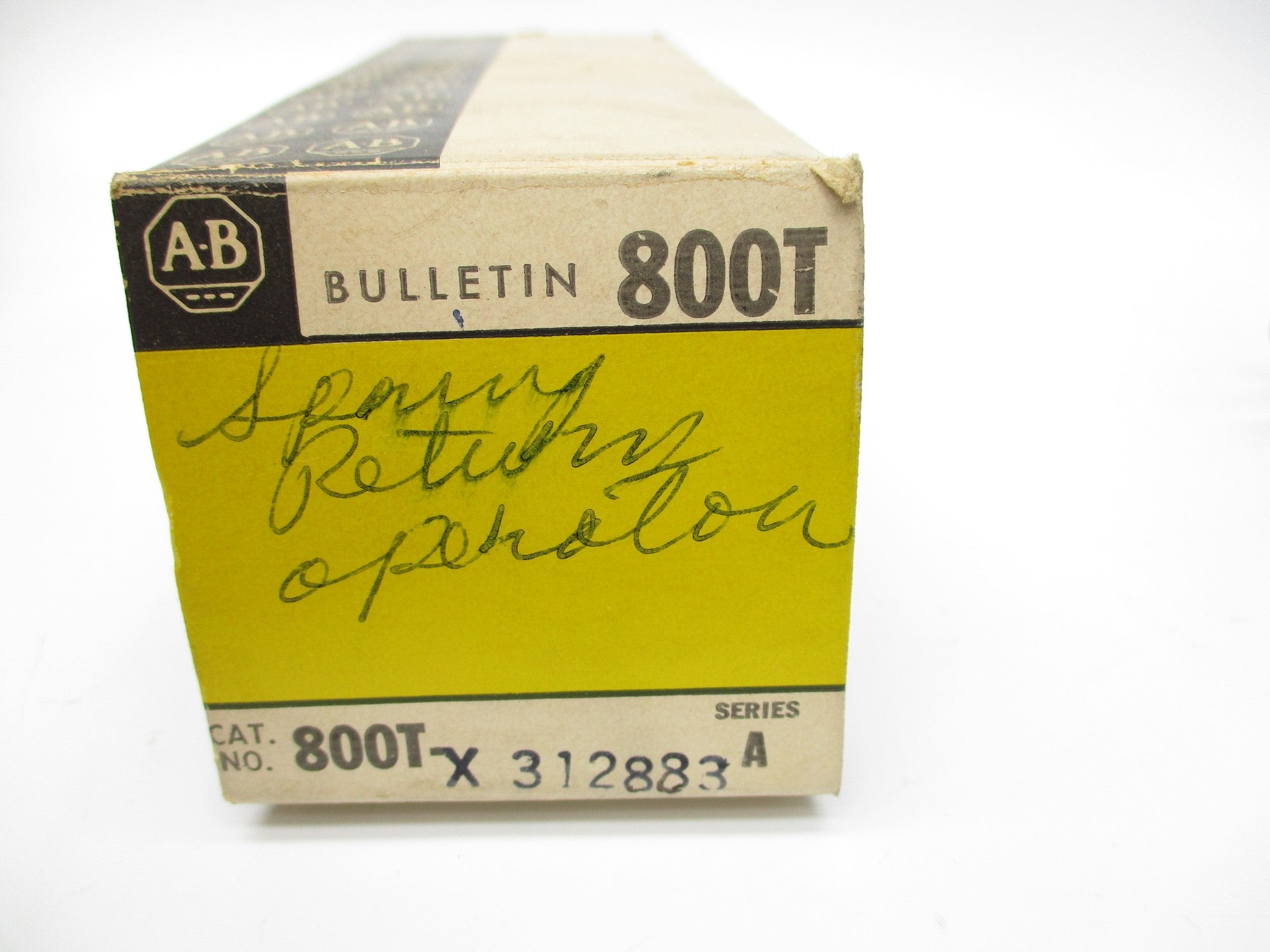 INDUSTRIAL SPARE PART 800T-X312883 SER. A (BK/YL) NSMP