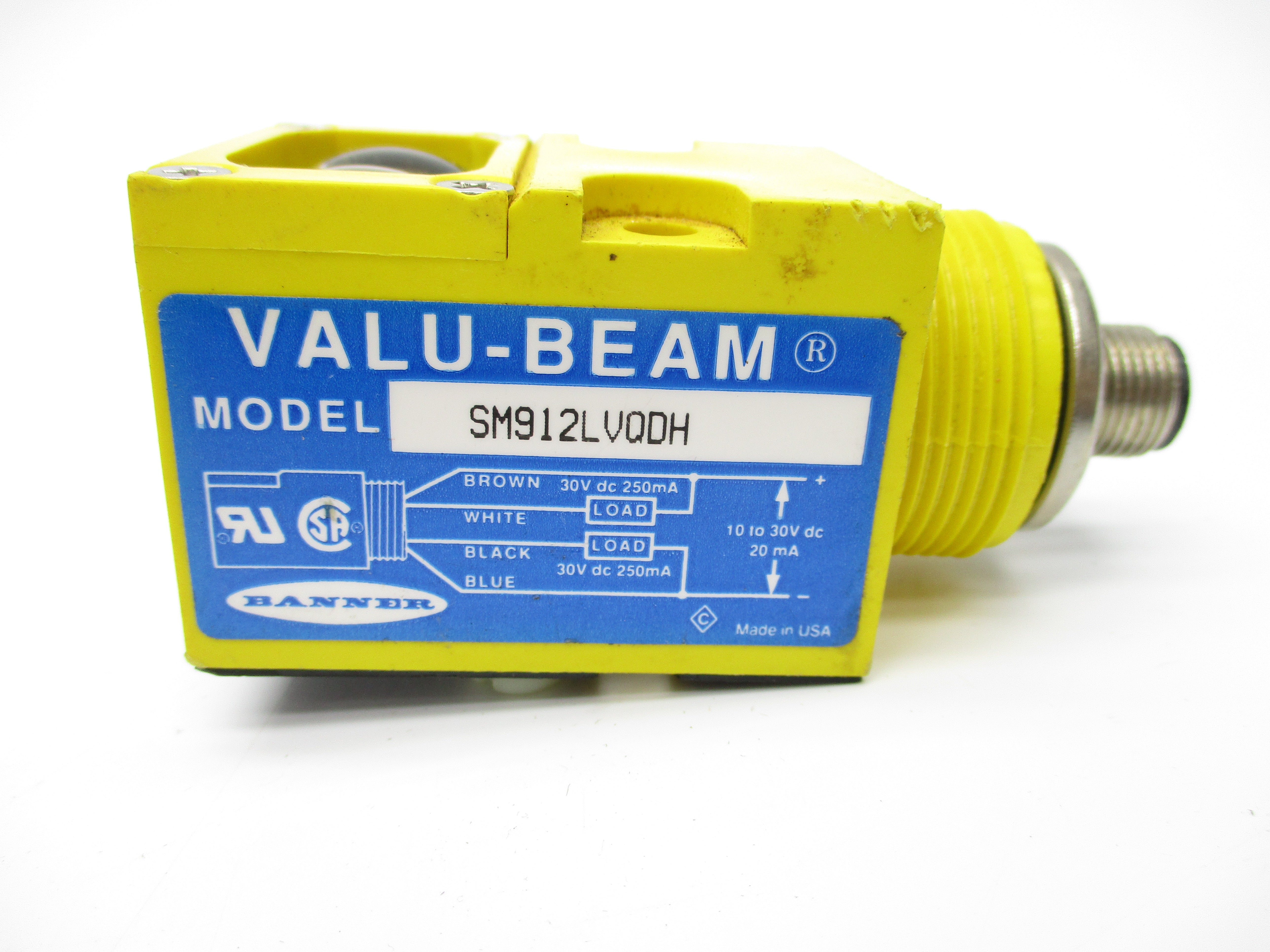 BANNER ENGINEERING SM912LVQDH 10-30VDC NSNP