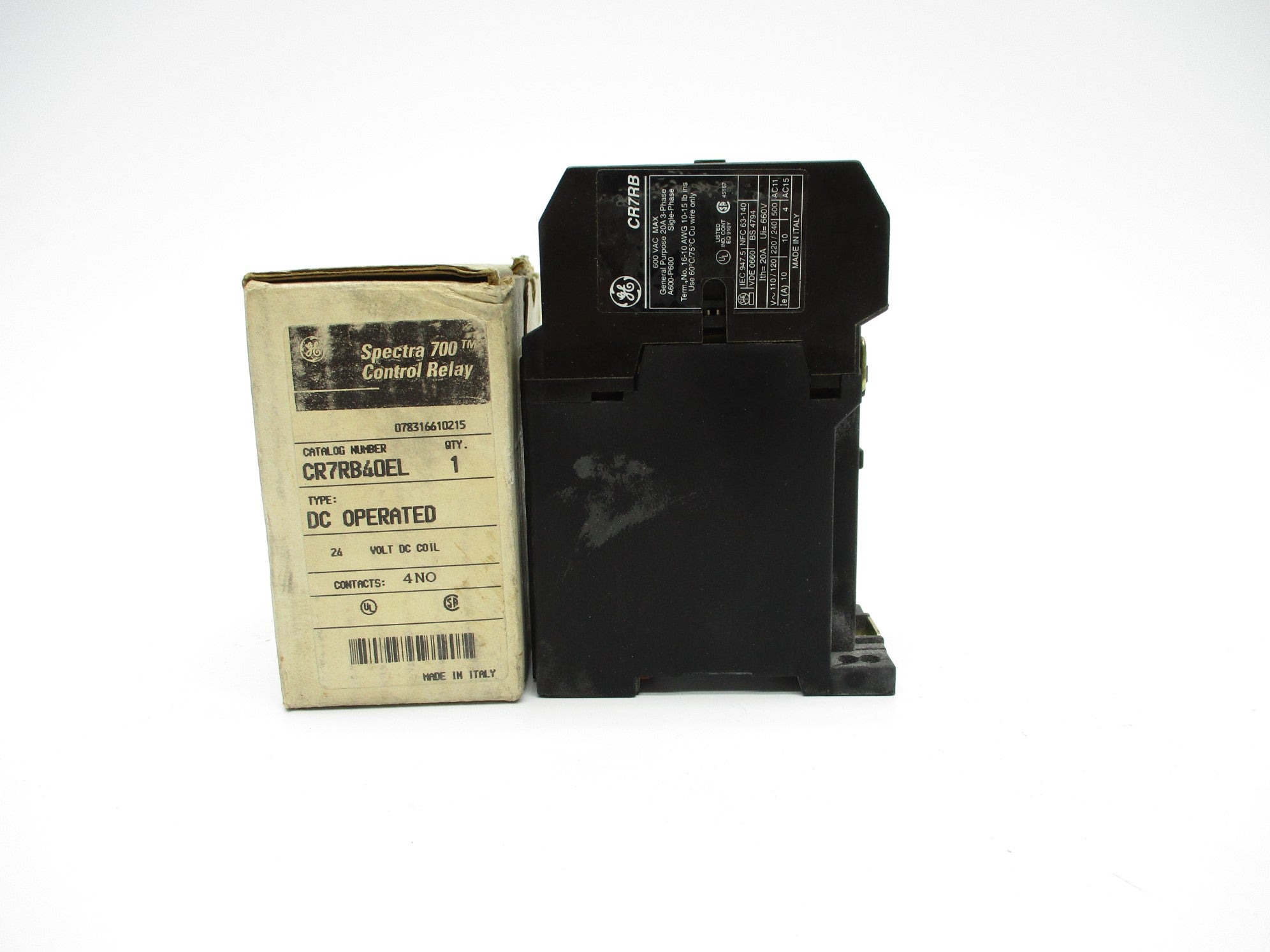 GENERAL ELECTRIC CR7RB40EL 24VDC NSMP